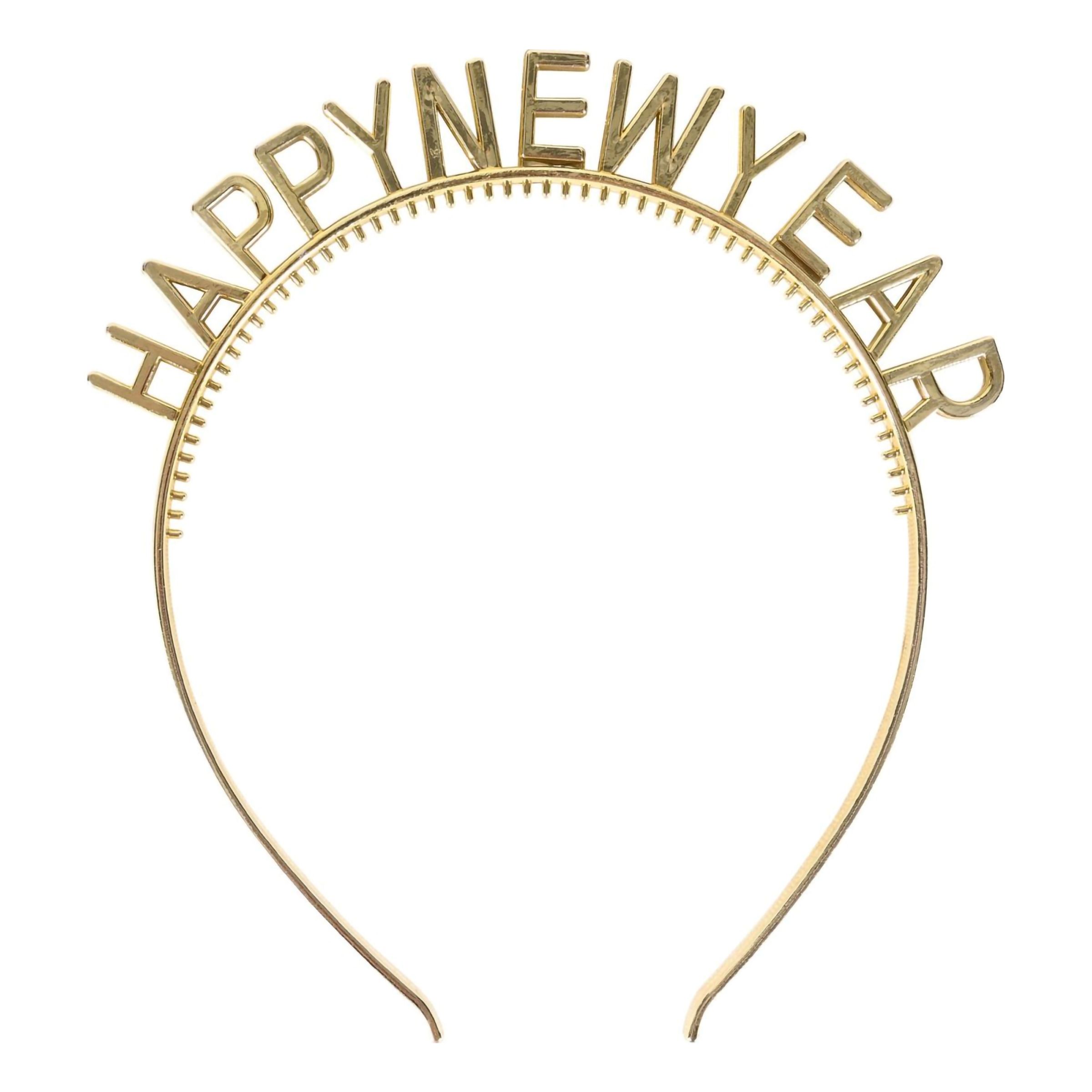 Diadem Happy New Year Guld - 2-pack | Hem//Teman//Högtider//NYÅRSFEST | PartyOutlet