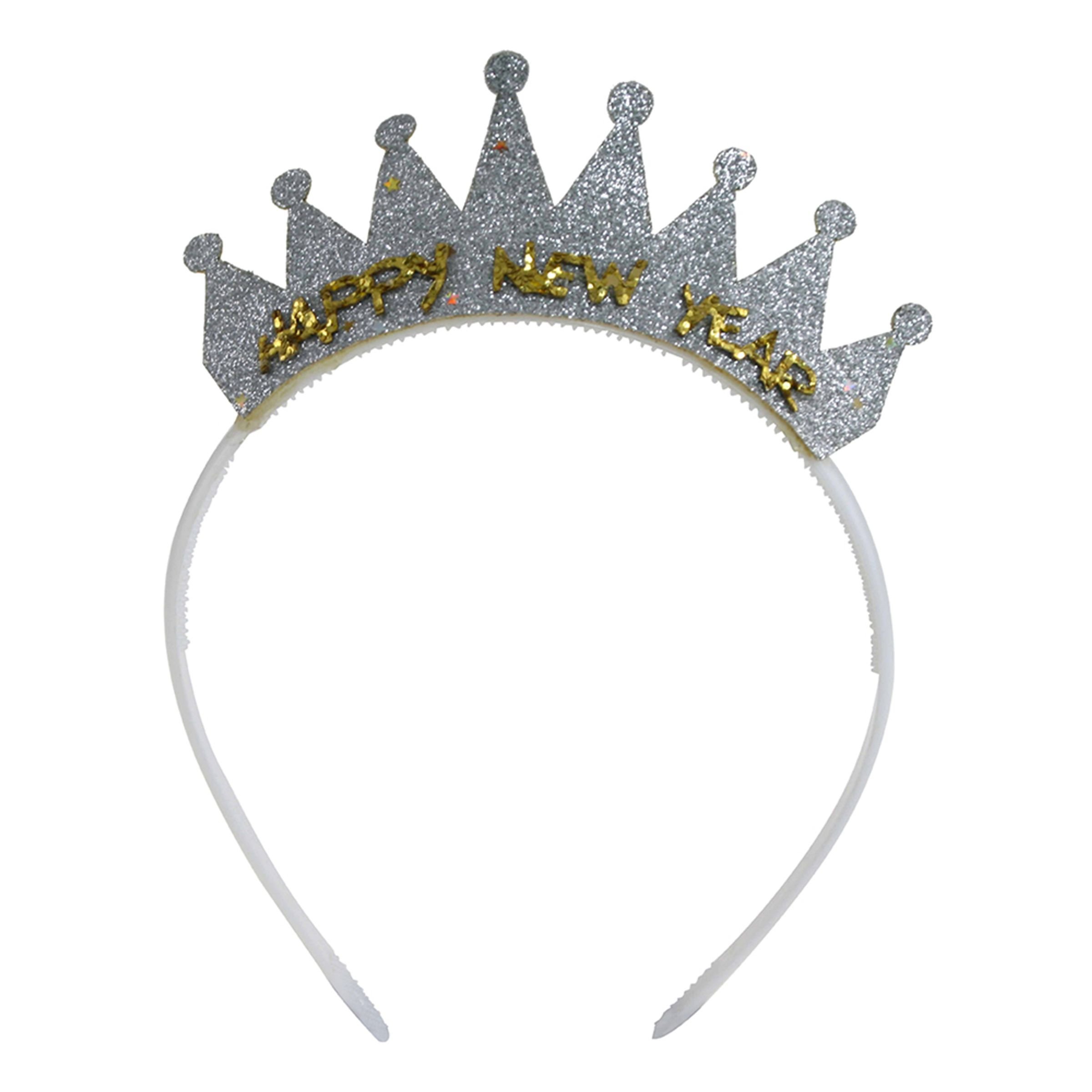 Diadem Happy New Year Silver - One size