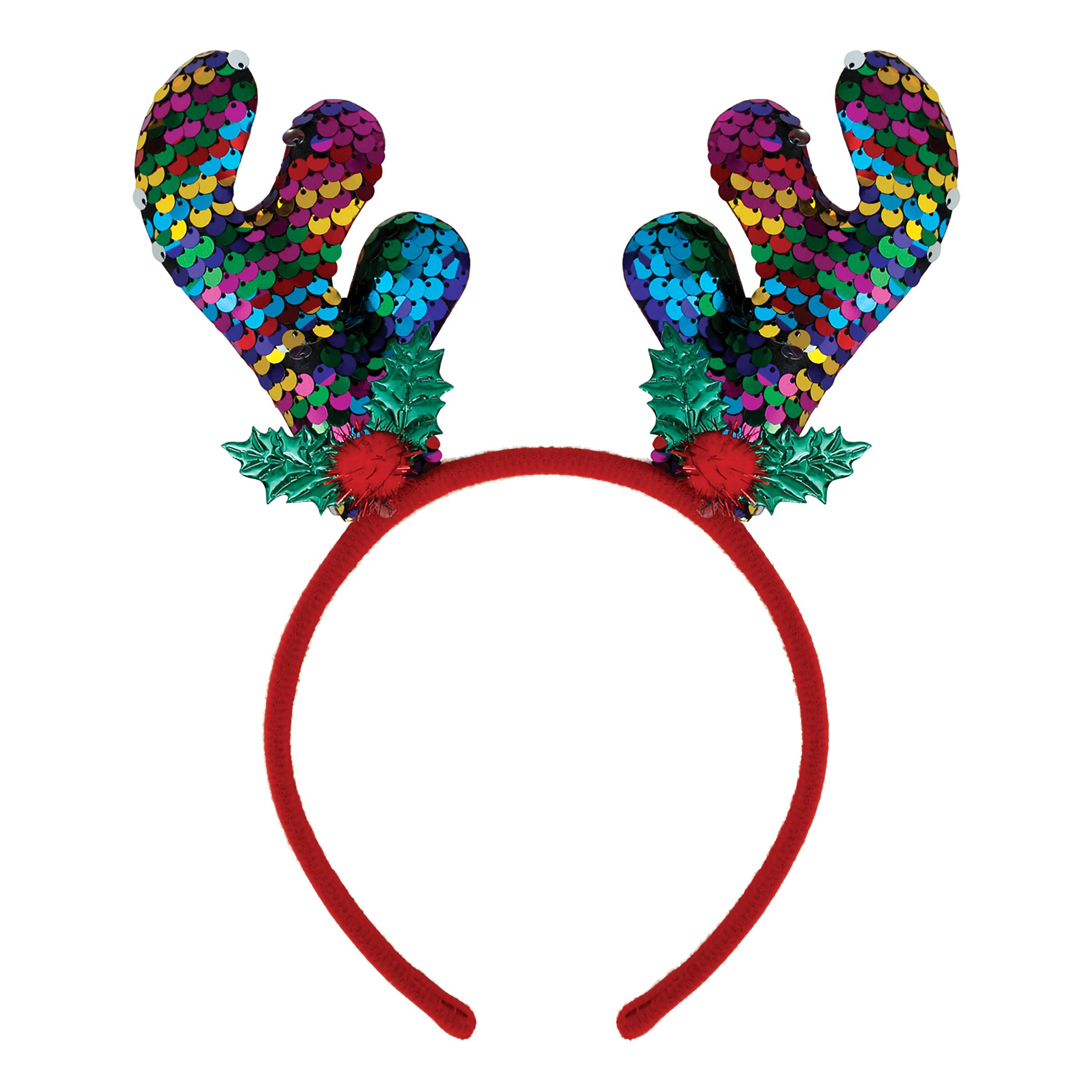 Diadem Ren med Paljetter - One size | Hem - Maskerad - Tillbehör - Maskeradaccessoarer | Pryloteket