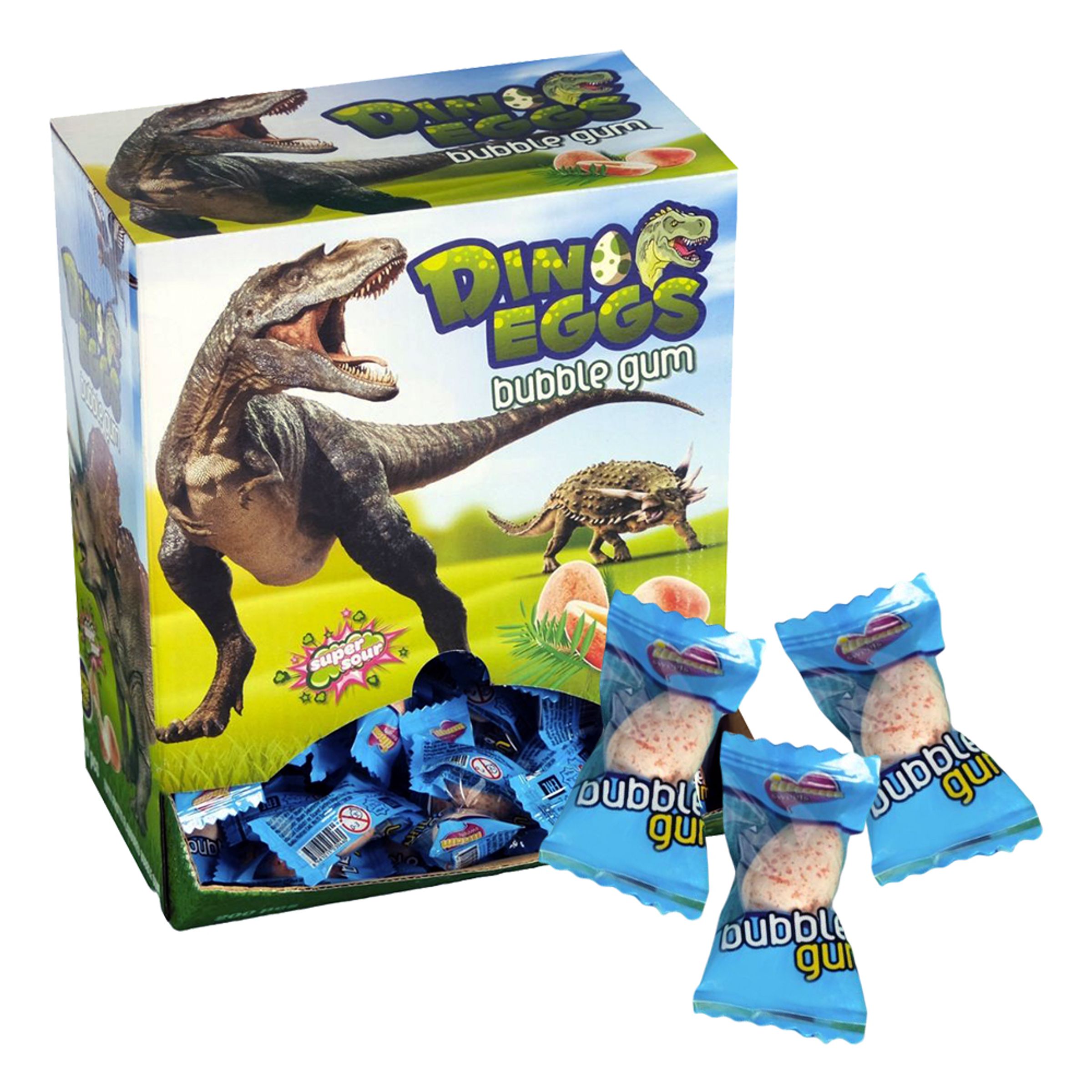 Läs mer om Dino Eggs Bubble Gum Automat - 1 kg
