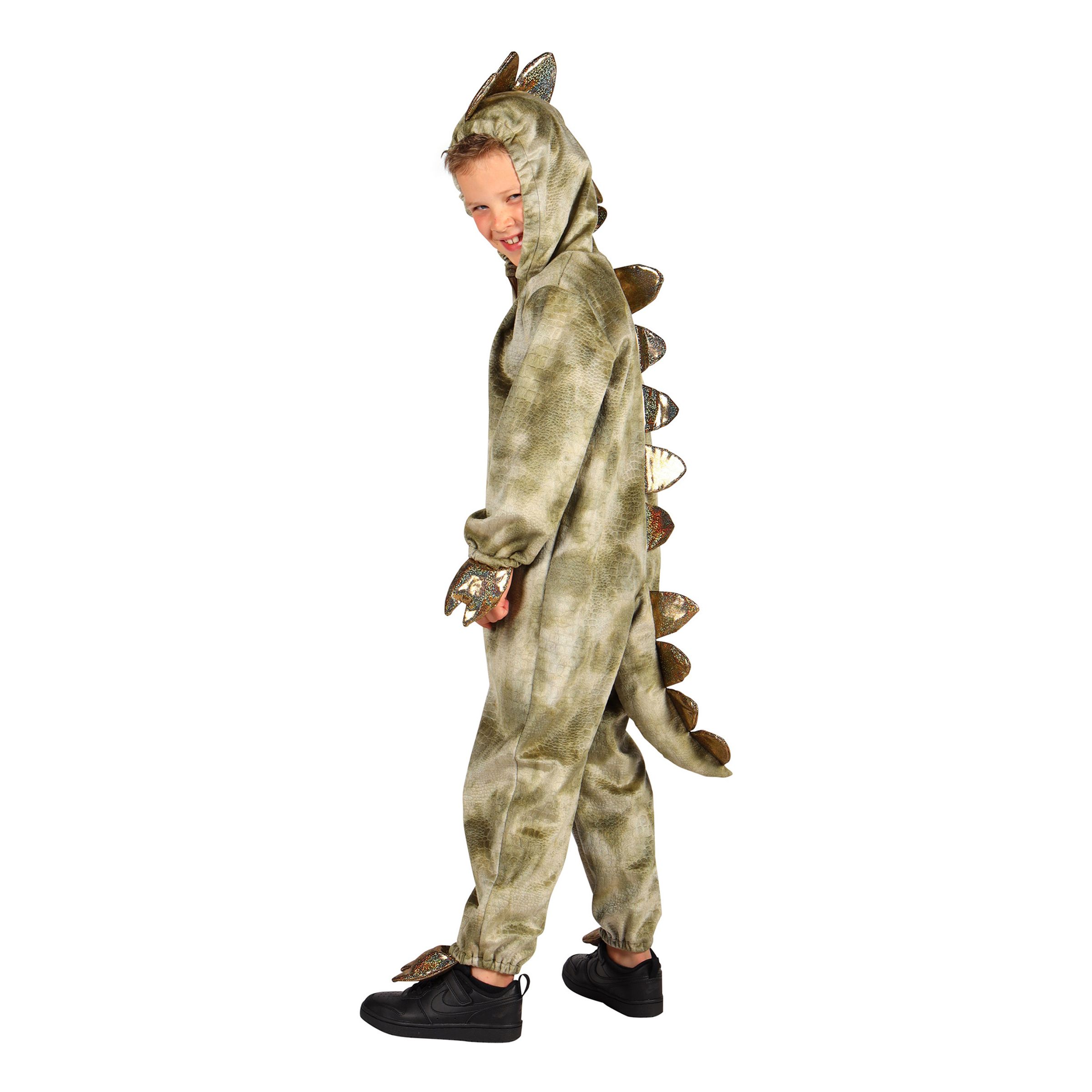 Dino Jumpsuit Barn Maskeraddräkt - X-Small | Hem - Maskerad - Maskeraddräkter - Barndräkter | Pryloteket