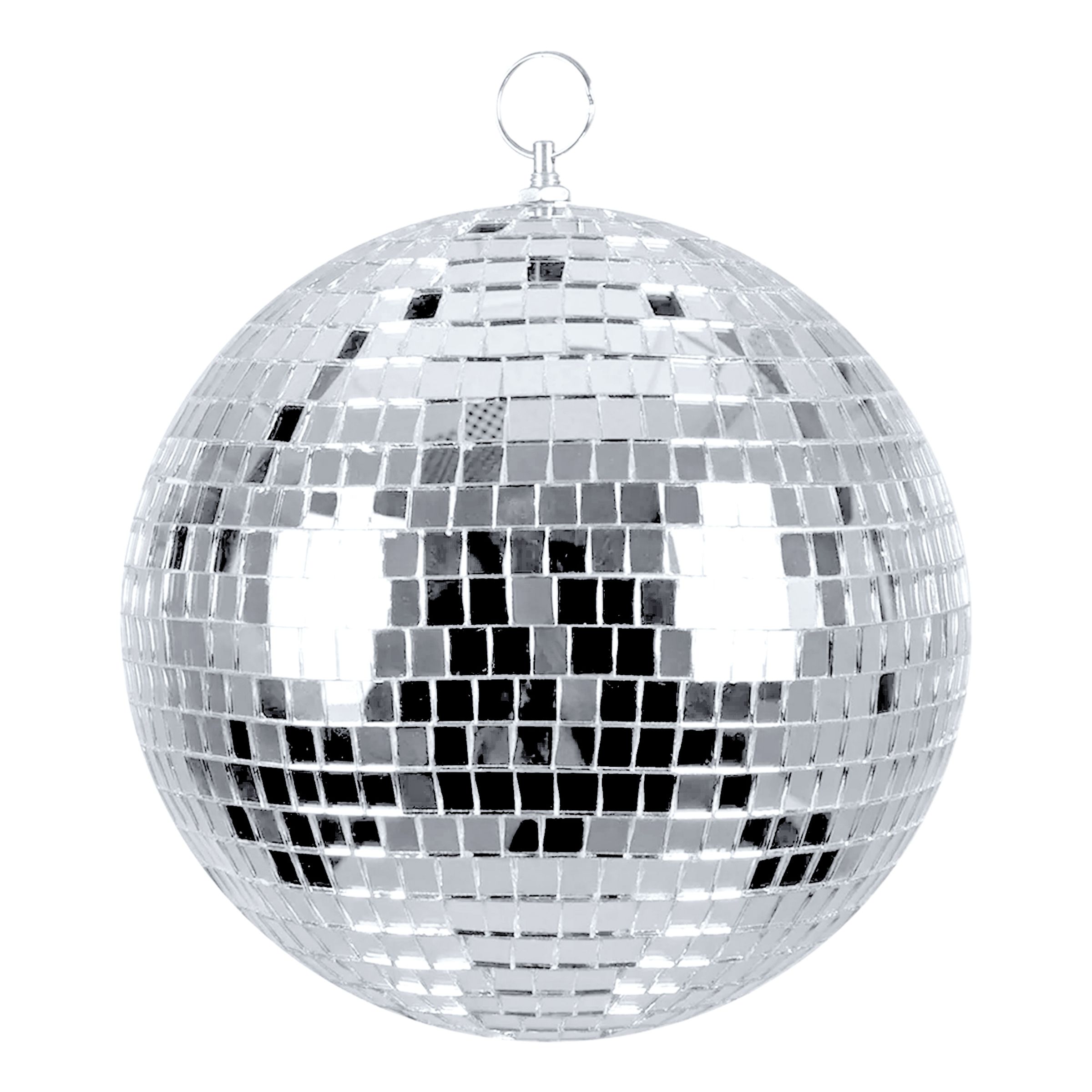 Diskokugle Sølv - 20 cm