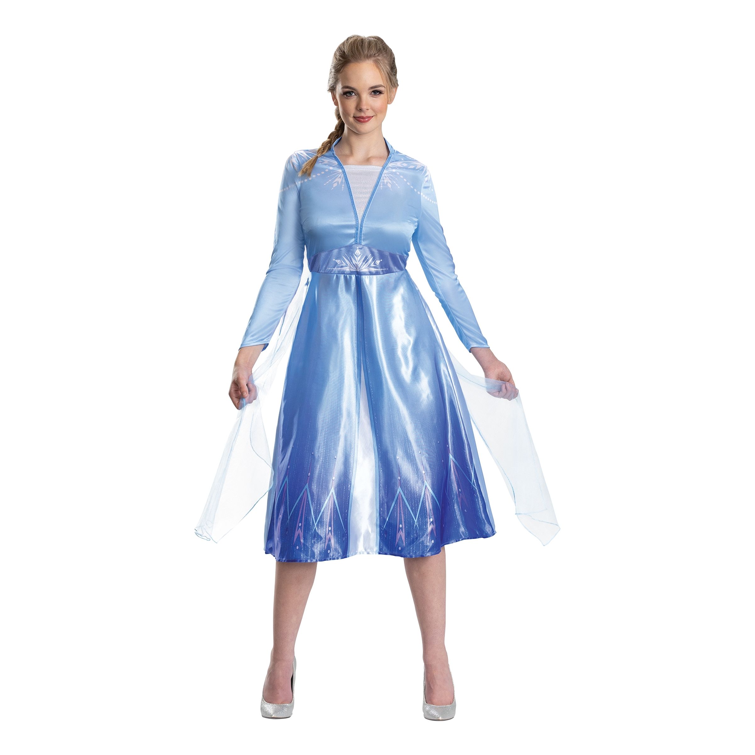 Disney Elsa Frozen/Frost Klänning Maskeraddräkt - Medium | Hem//Maskerad//Maskeraddräkter//Damdräkter | PartyOutlet