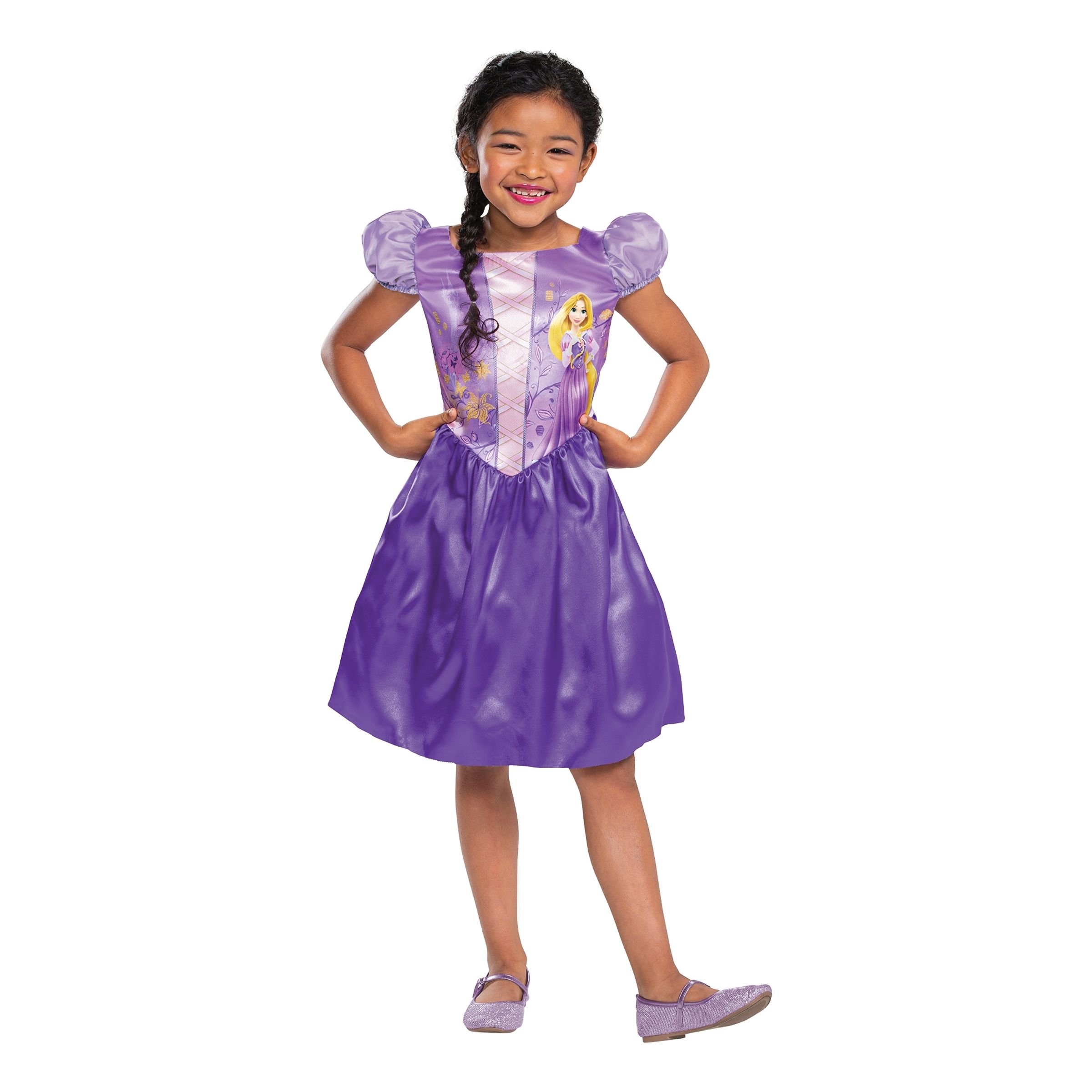 Läs mer om Disney Rapunzel Budget Barn Maskeraddräkt - X-Small