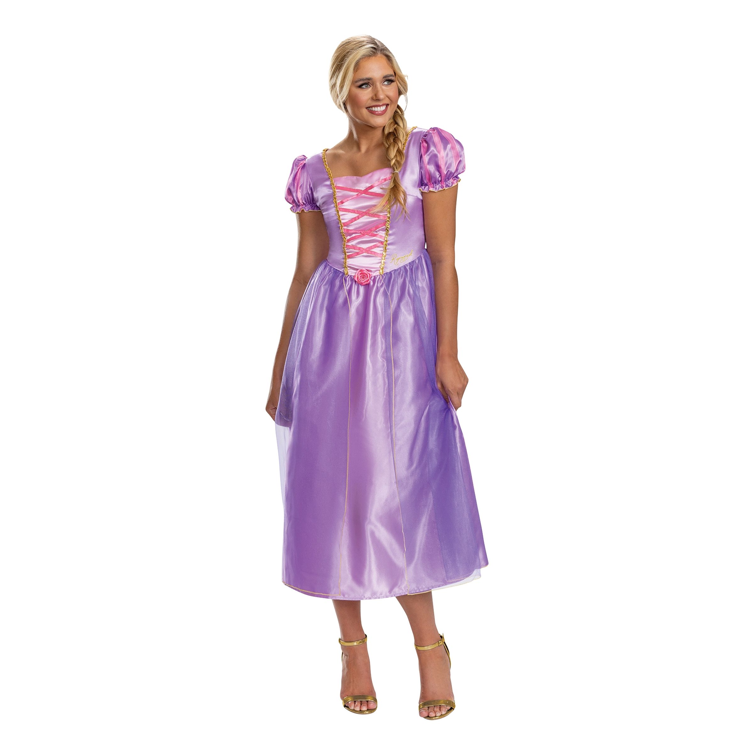 Disney Rapunzel Klänning Maskeraddräkt - Small | Hem//Maskerad//Maskeraddräkter//Damdräkter | PartyOutlet