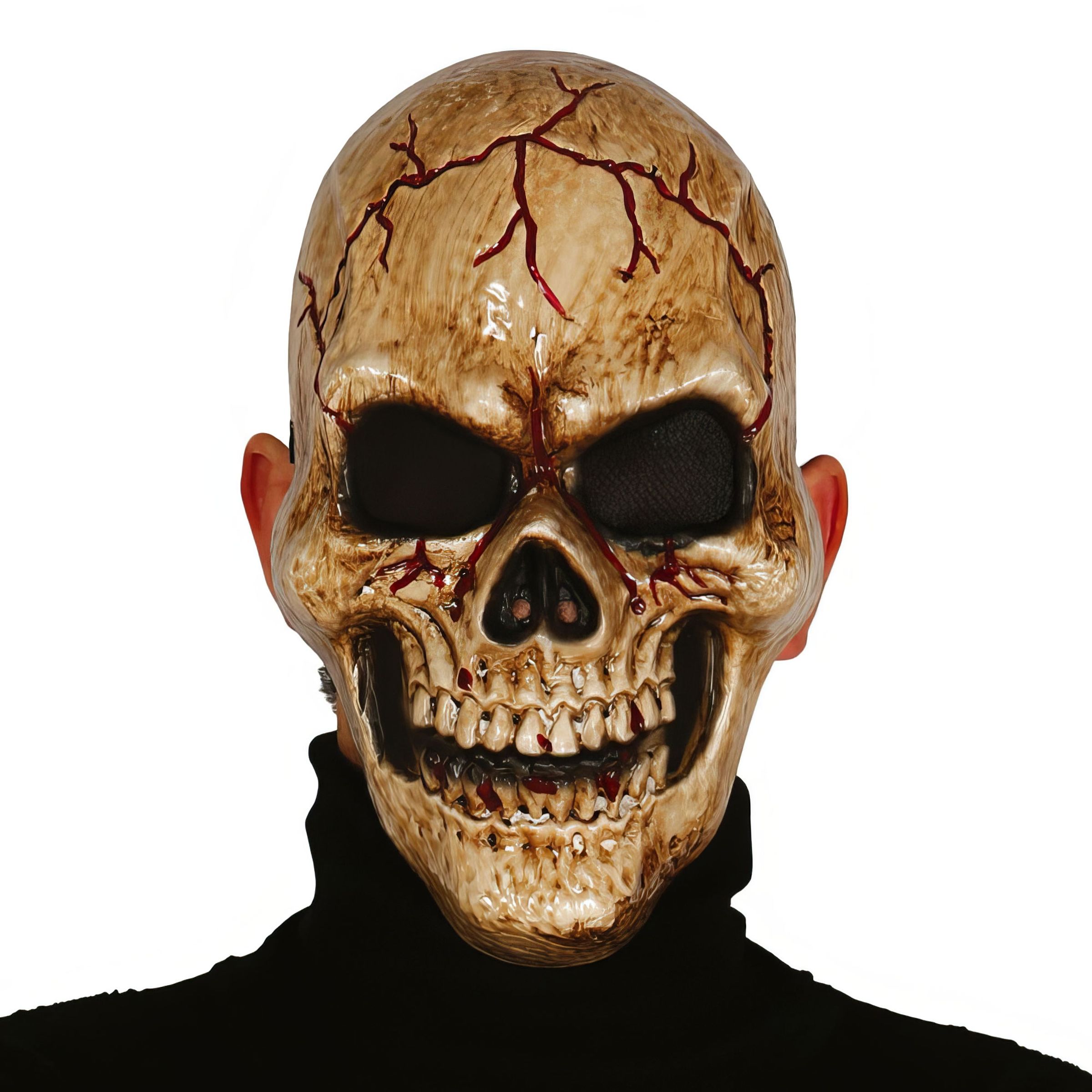 Läs mer om Dödskalle Halloween Mask - One size