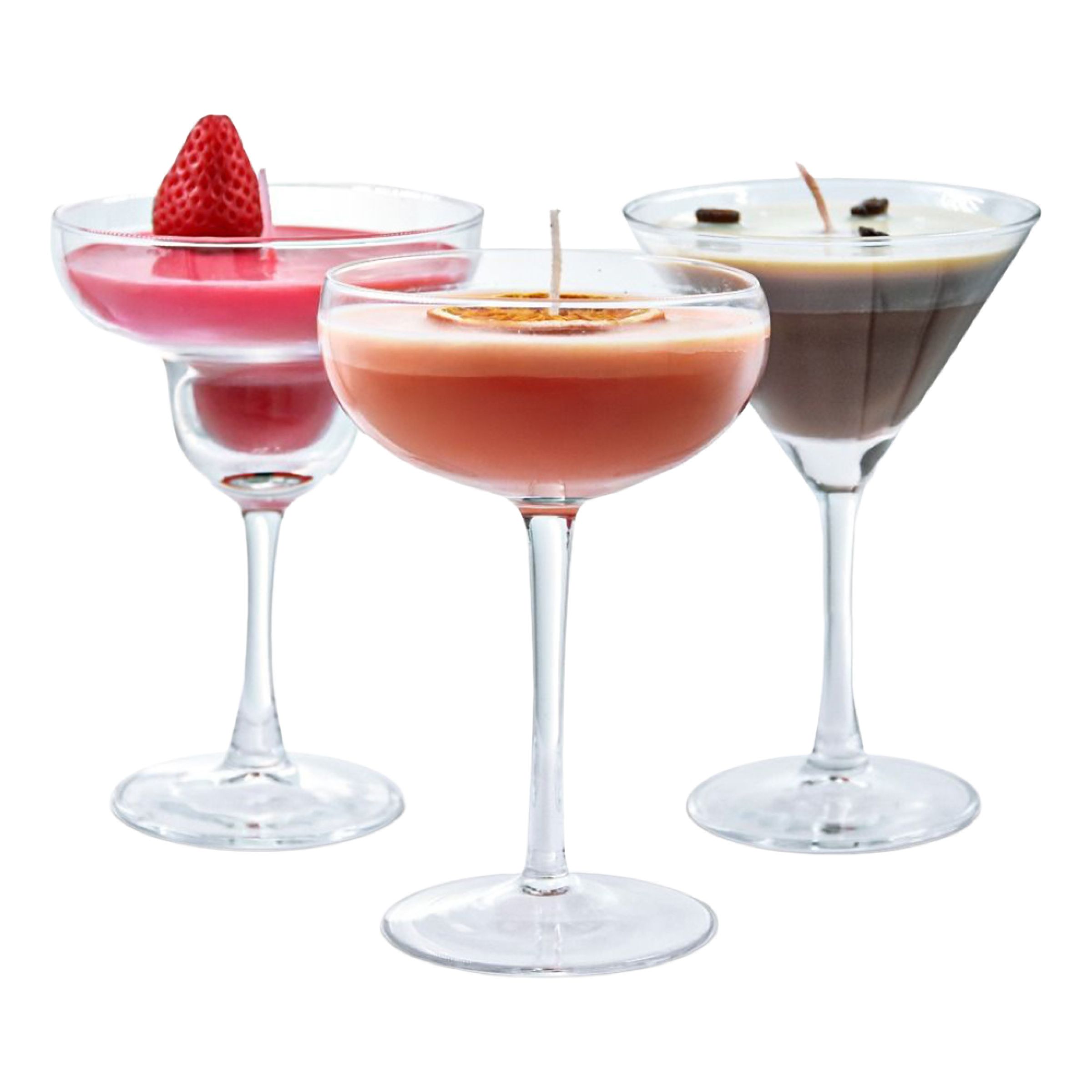 Doftljus Cocktailglas - 3-pack | Hem - Teman - Presenter - Present till Mamma | Party Outlet