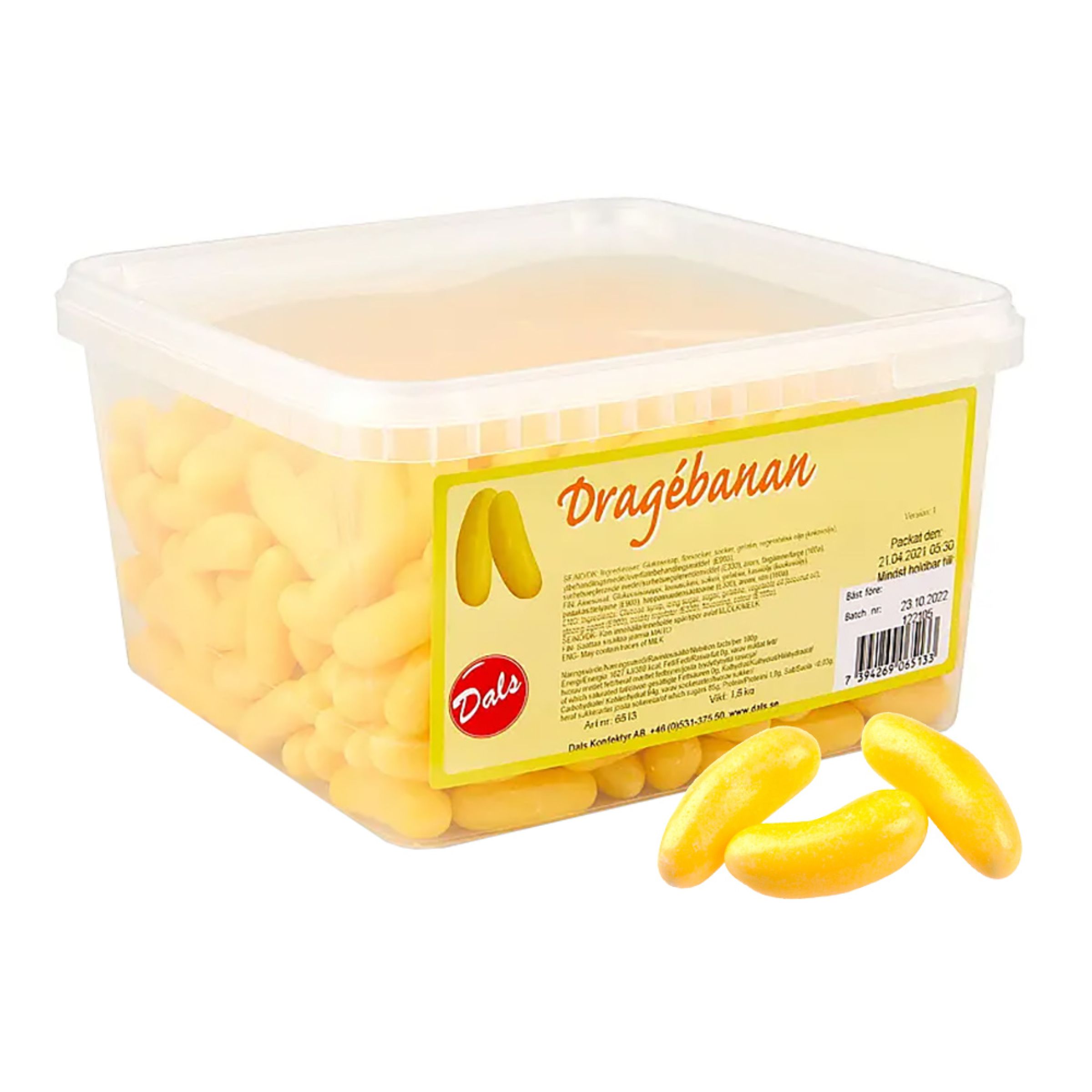 Dragébananer Storpack - 1,5 kg | Hem - Godis & Läsk - Godis - Skumgodis | Pryloteket