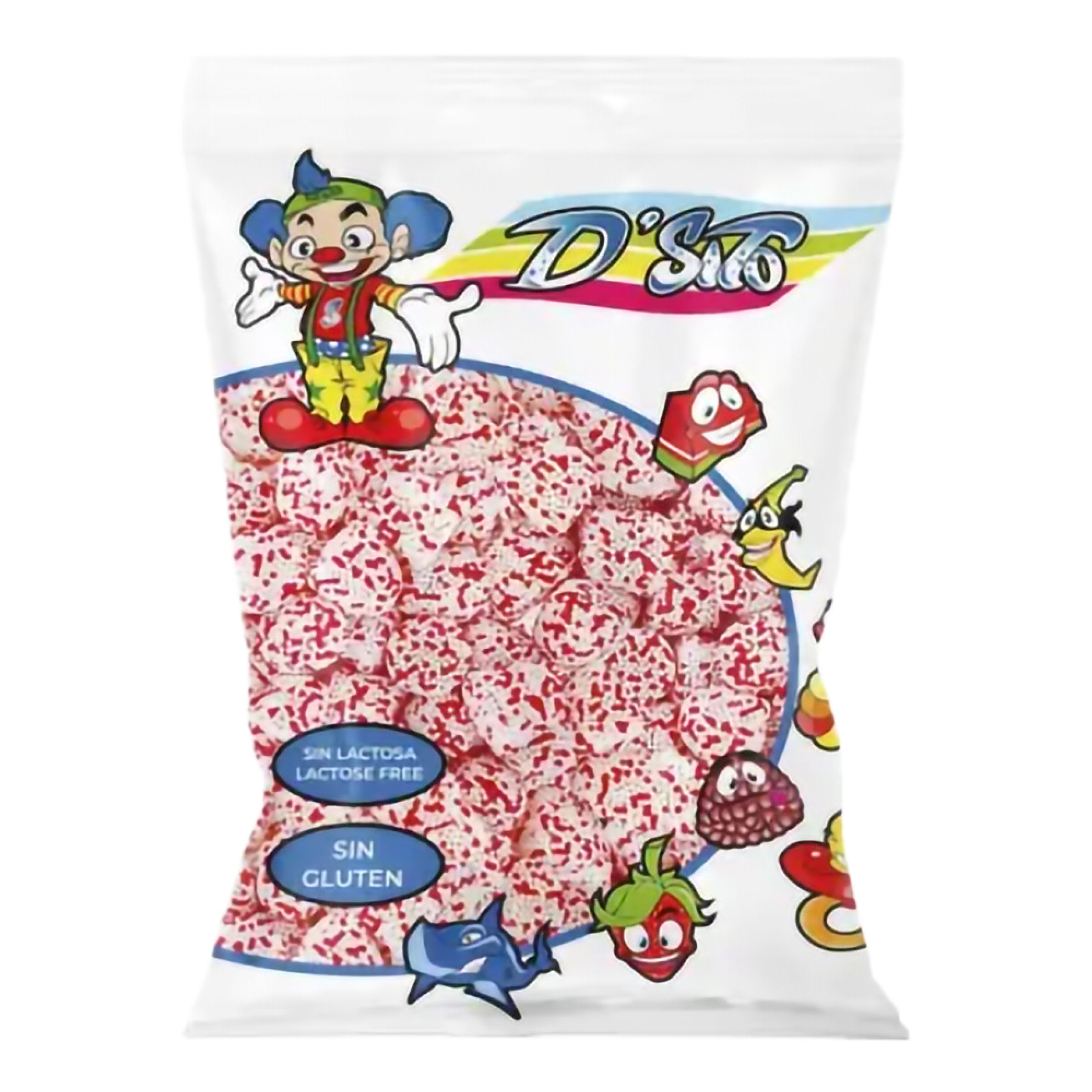 Dsito Blackberries Strawberry Cream Storpack - 1 kg | Hem - Godis & Läsk - Godis - Gelégodis | Pryloteket