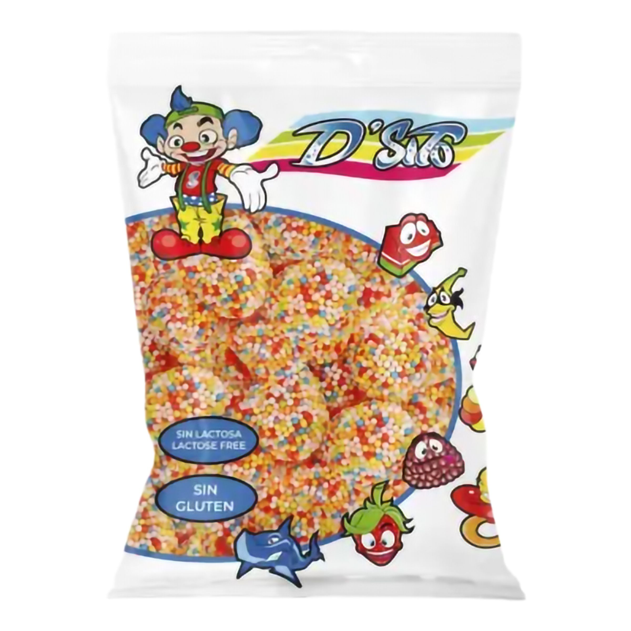Dsito Multicolored Berries Storpack - 1 kg | Hem - Godis & Läsk - Godis - Gelégodis | Pryloteket