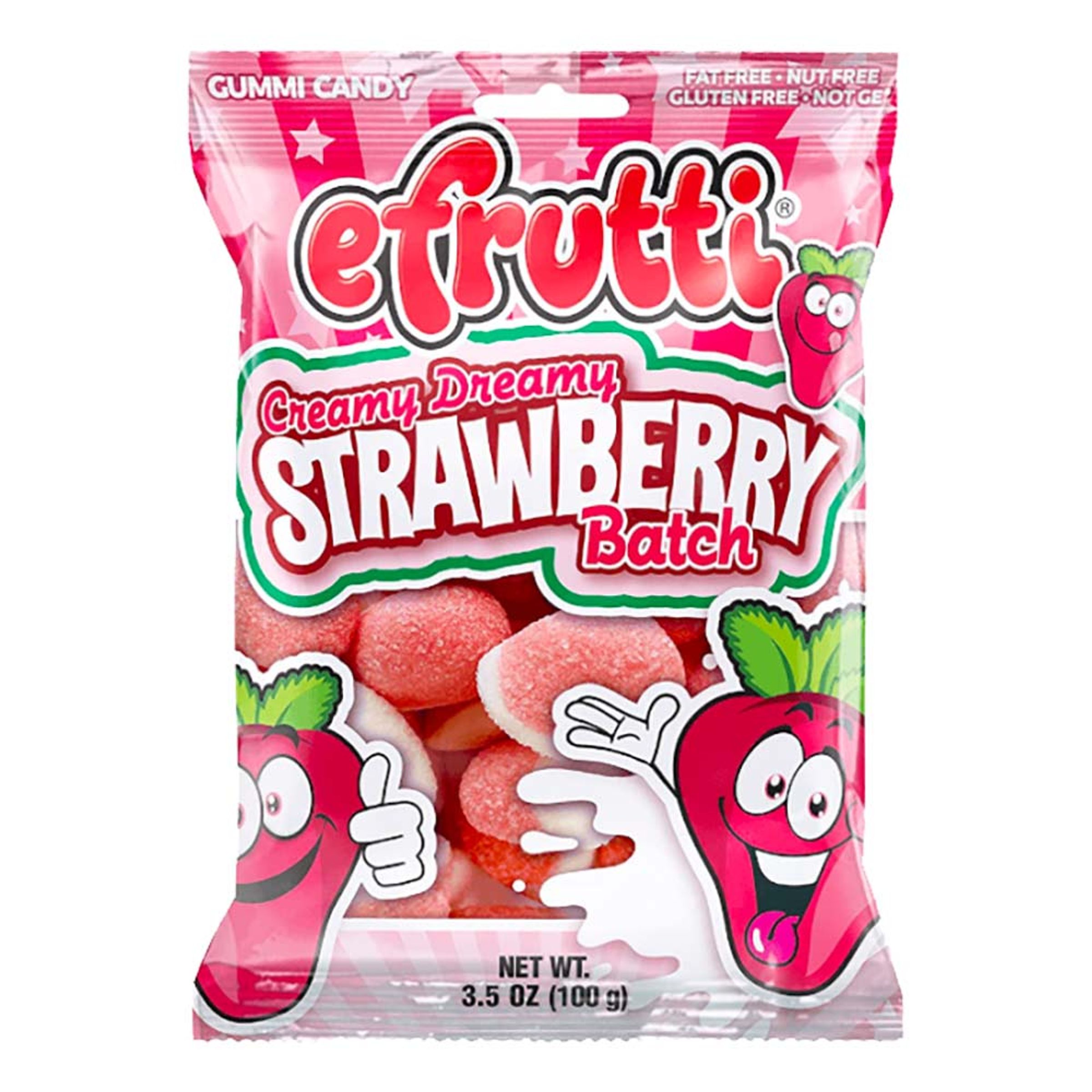 Läs mer om Efrutti Creamy Dreamy Strawberry Godispåse - 100 gram