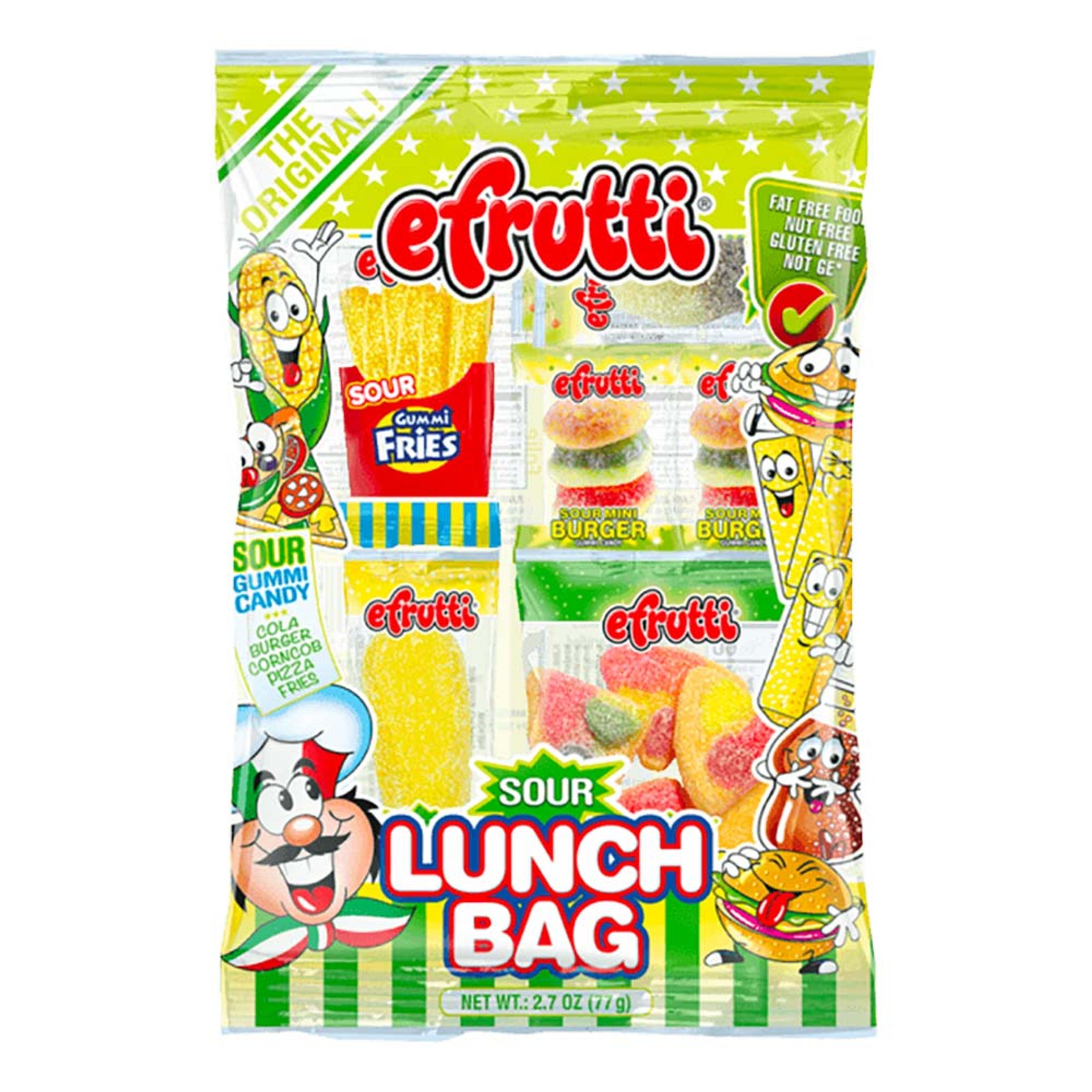 Läs mer om Efrutti Sour Lunch Bag Godispåse - 77 gram