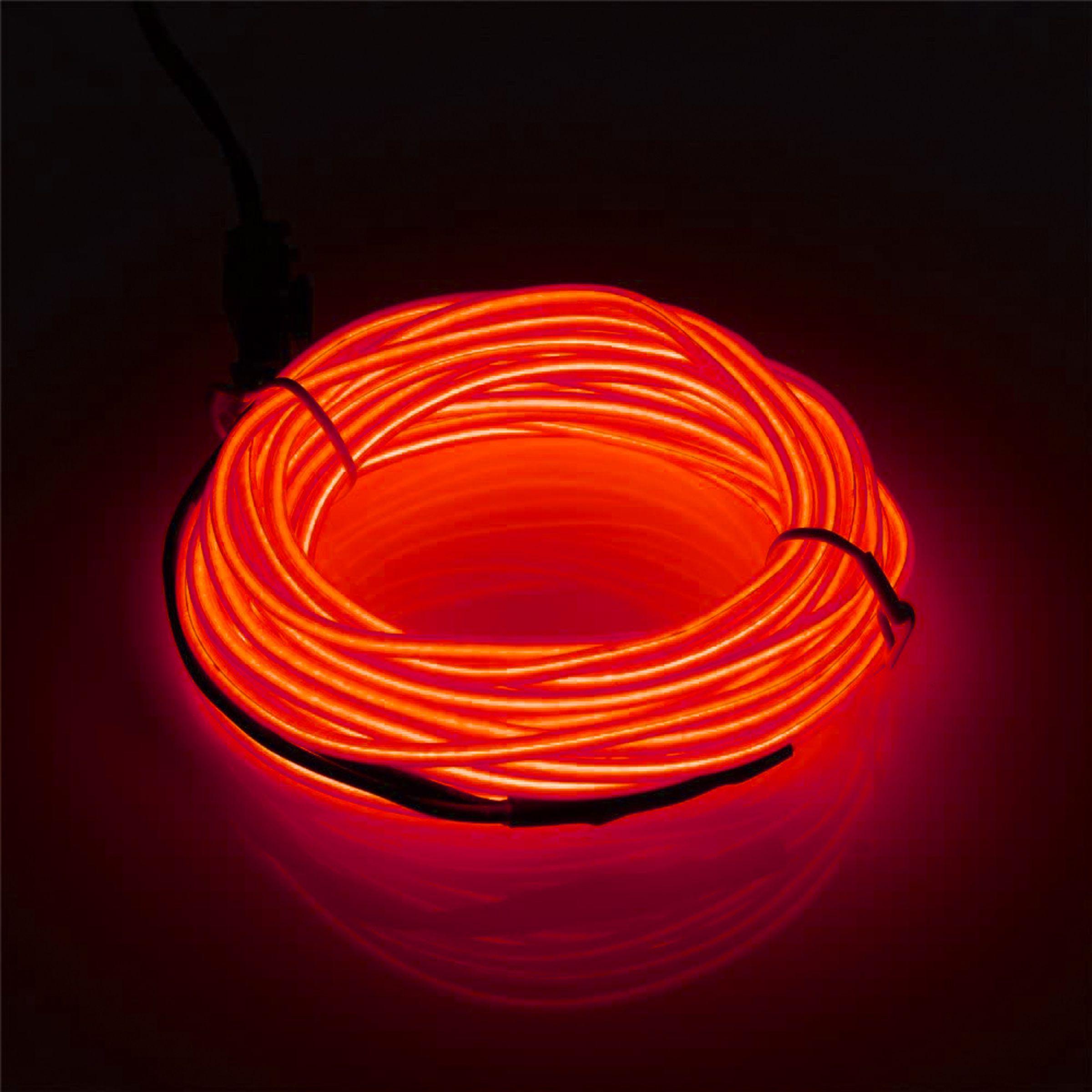 EL Wire LED-Slinga för Bilen - Röd
