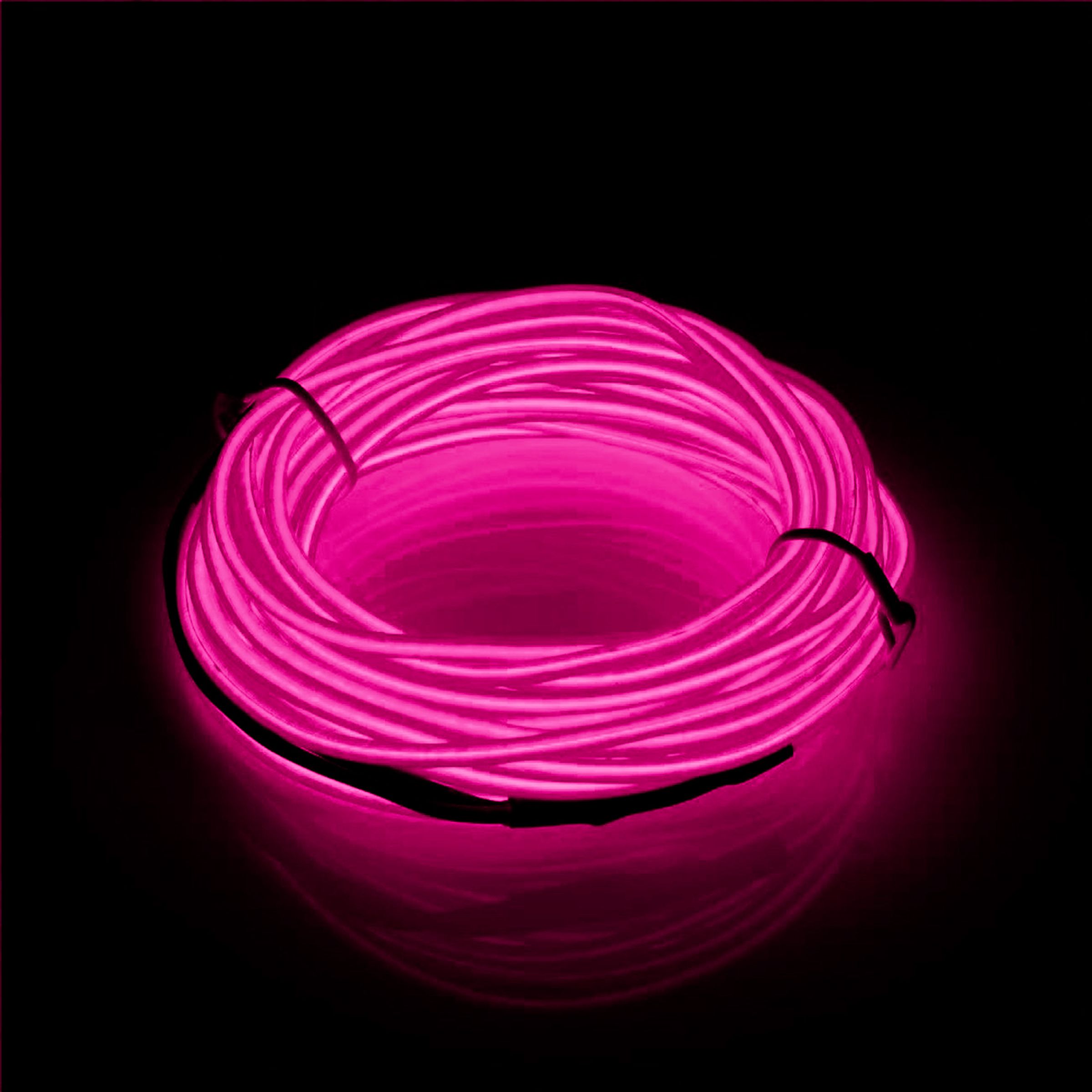 EL Wire LED-Slinga för Bilen - Rosa