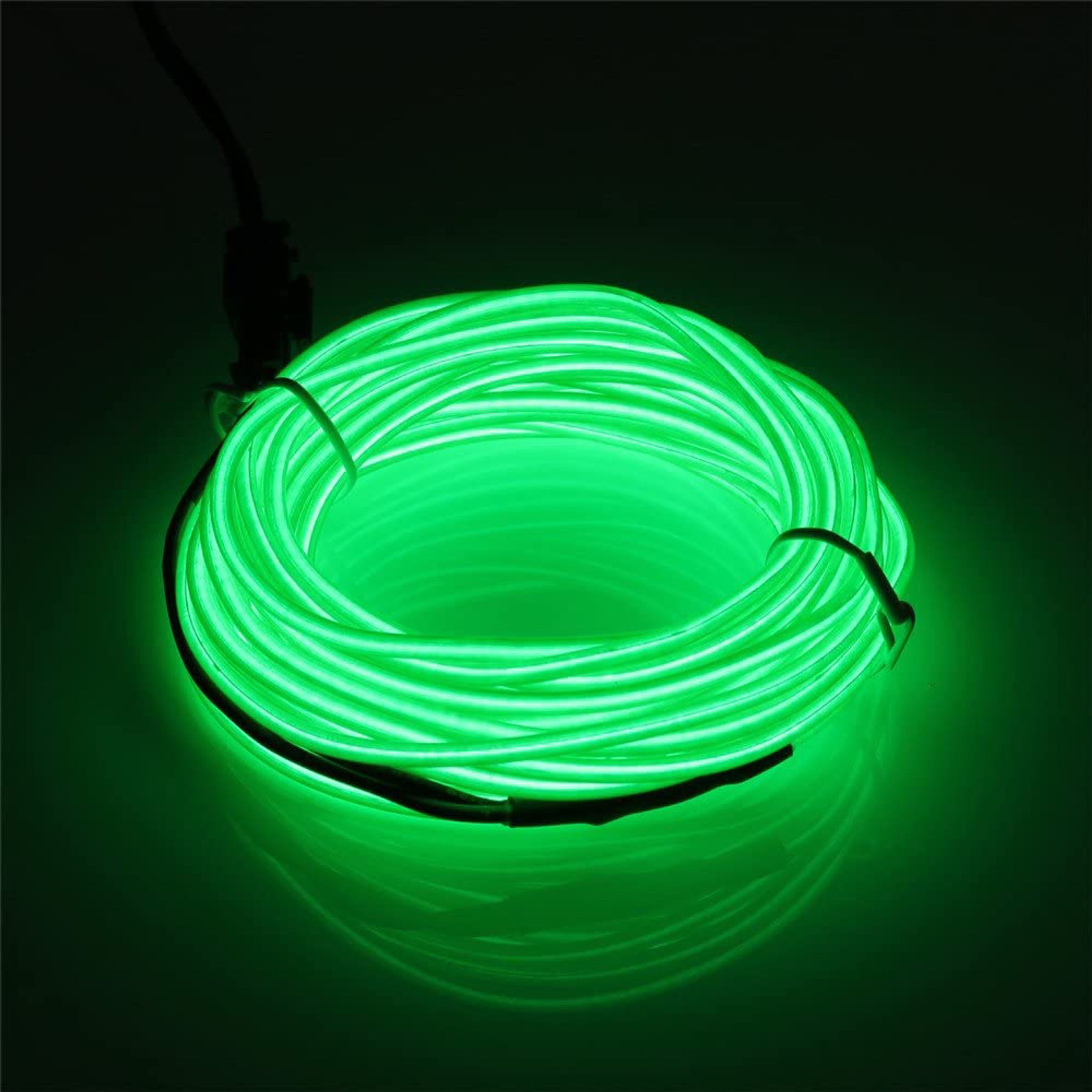 EL Wire LED-Slinga för Bilen - Grön