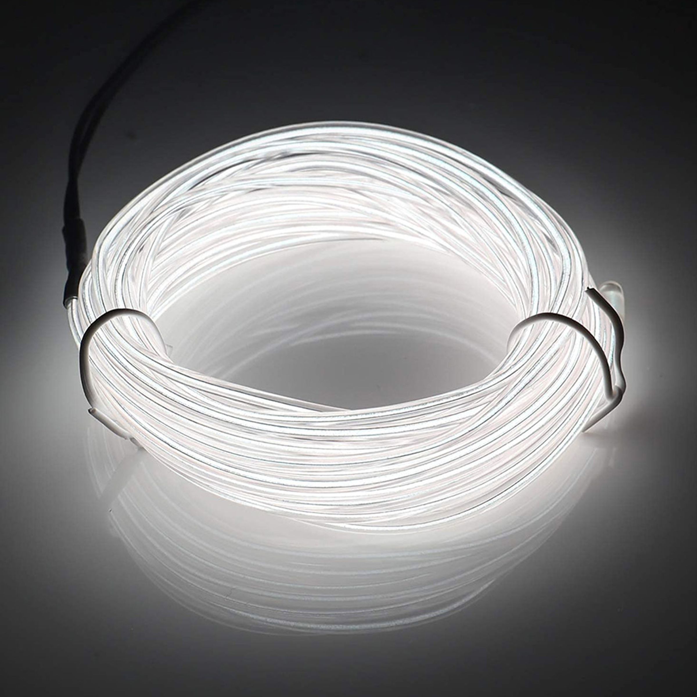 EL Wire LED-Slinga för Bilen - Vit