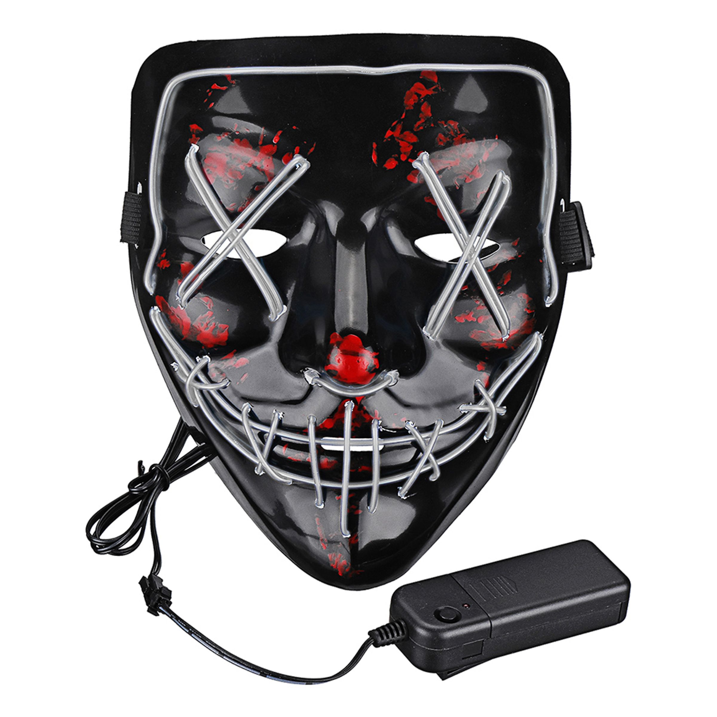 Läs mer om El Wire Purge LED Mask - Vit