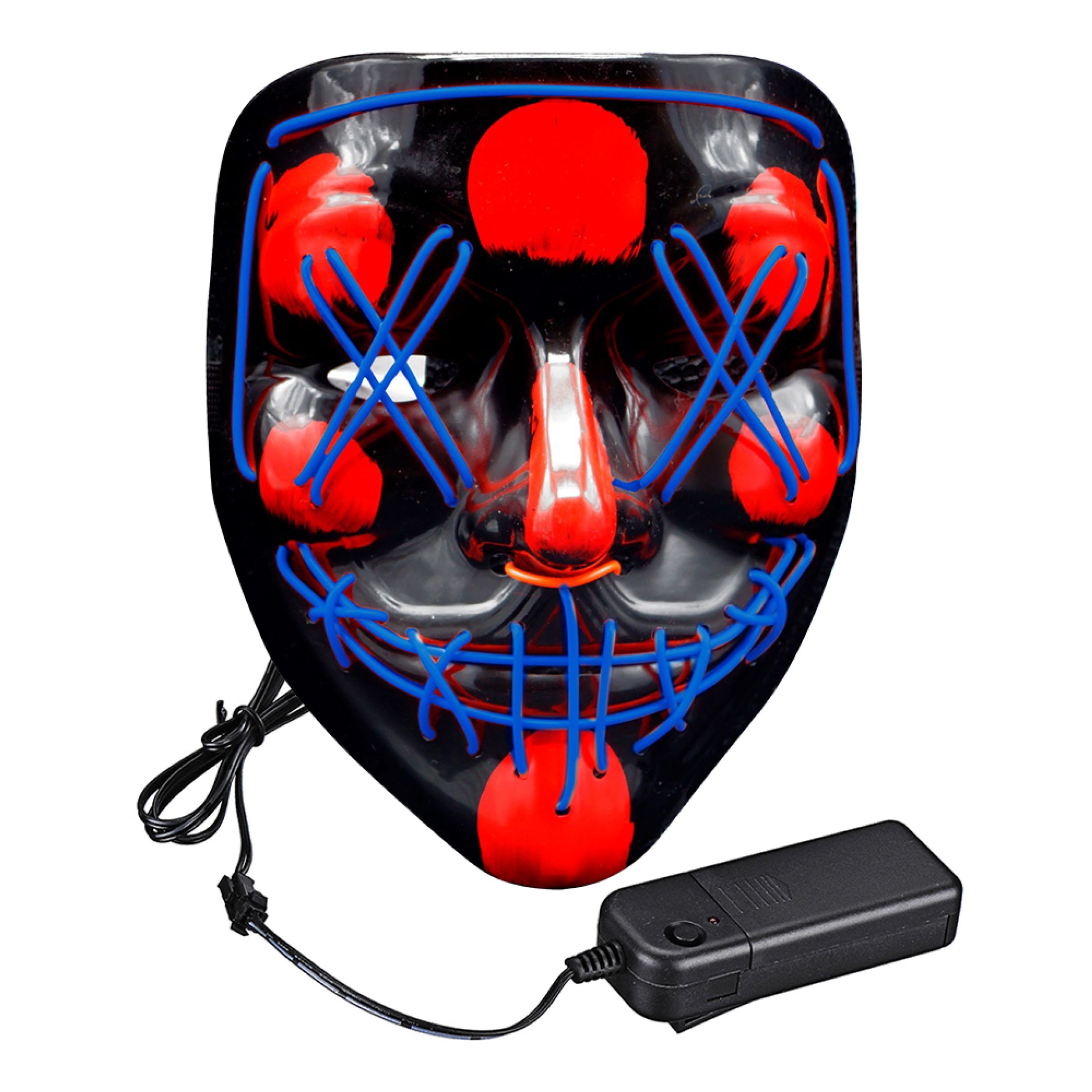 El Wire Purge LED Maske - Blå