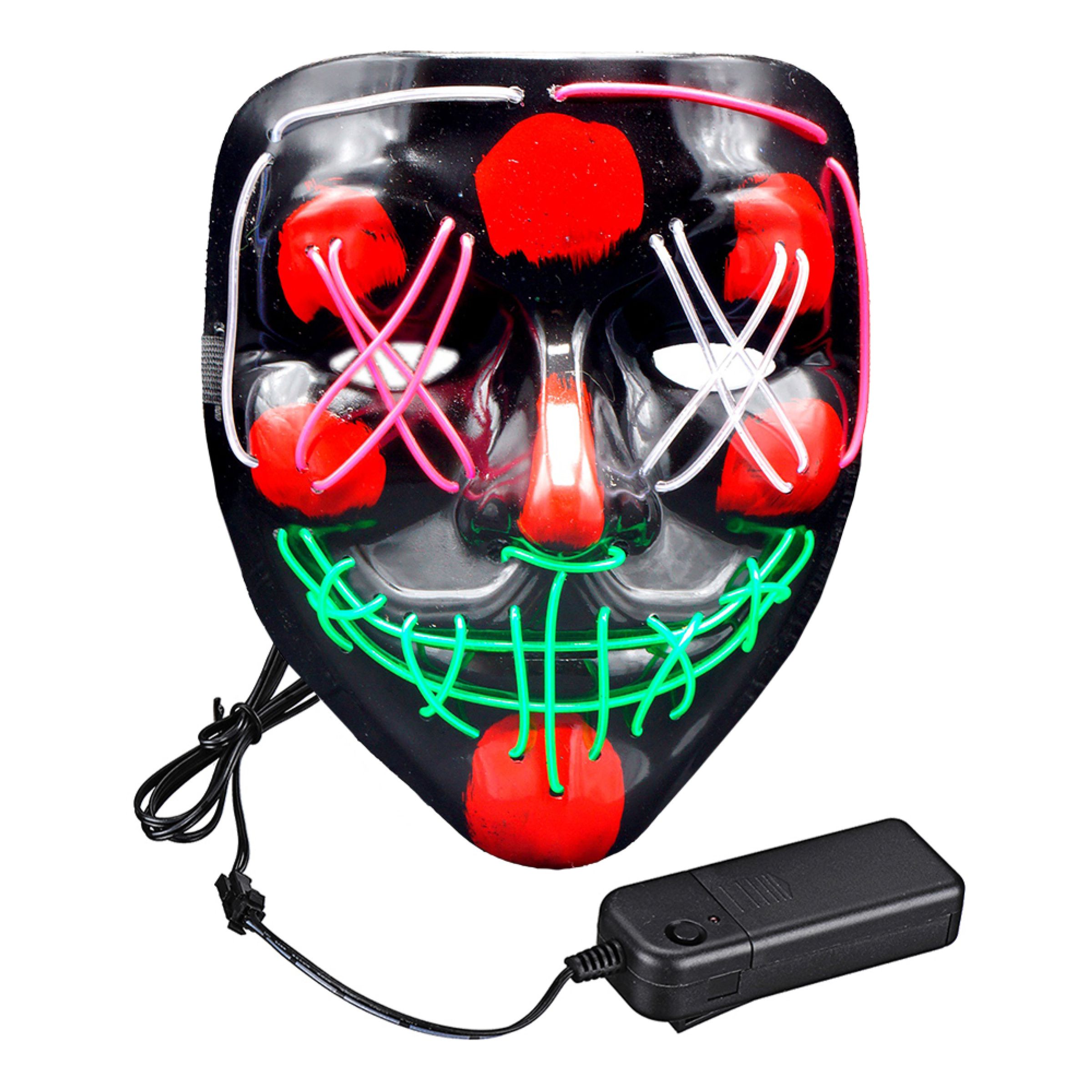 El Wire Purge LED Maske - Flerfarvet