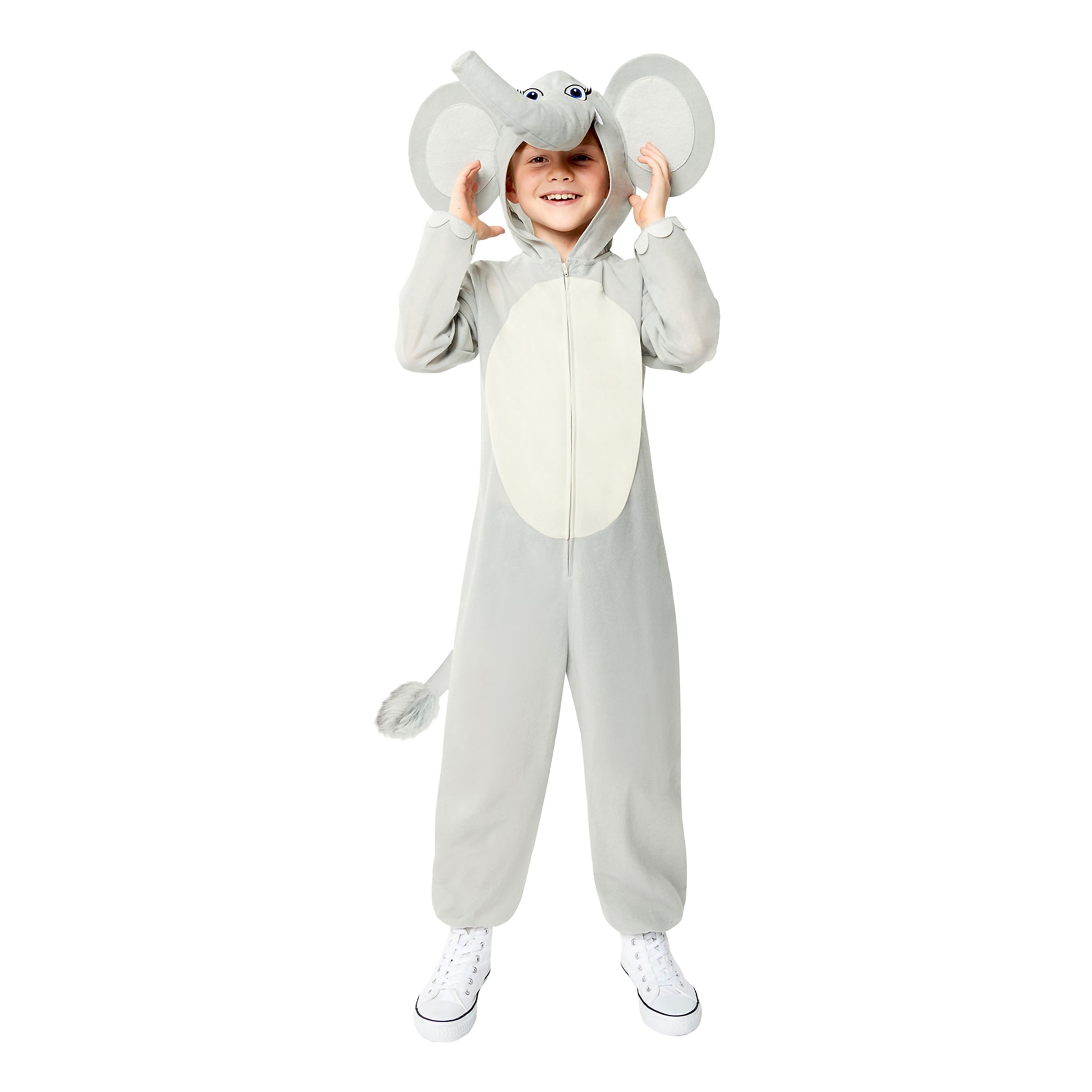 Läs mer om Elefant Onesie Barn Maskeraddräkt - Medium