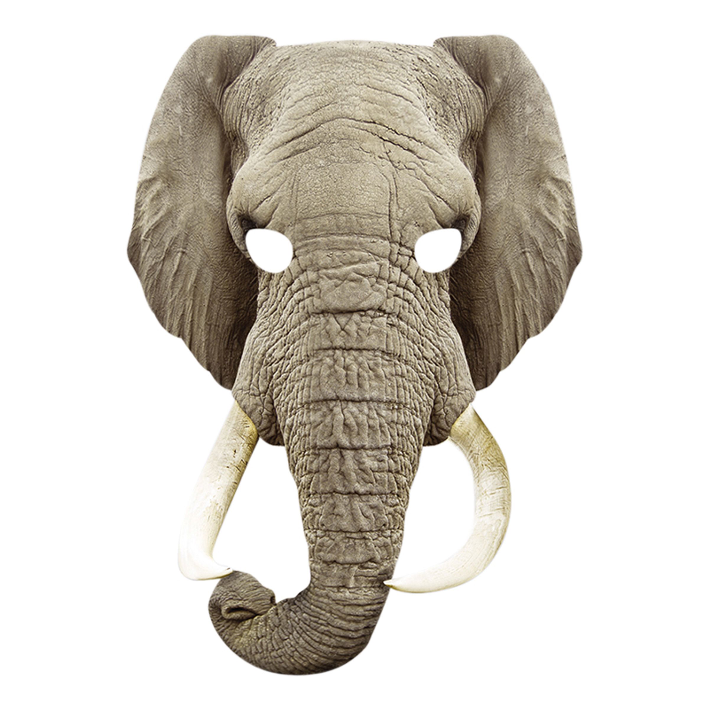 Pappmasker - Elefant Pappmask