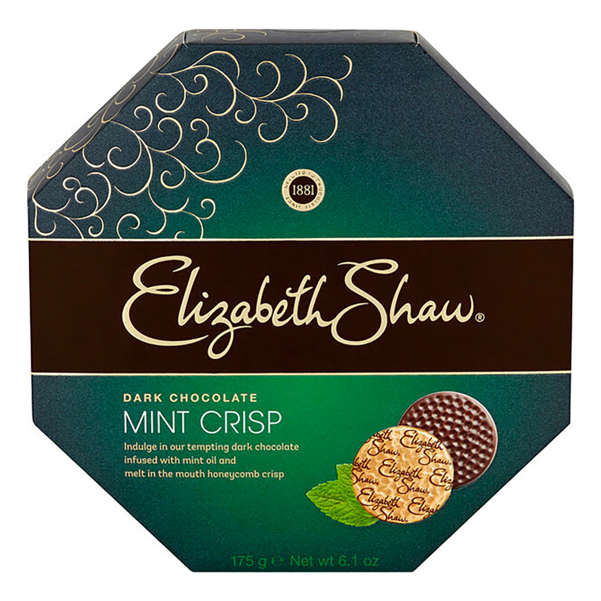 Elizabeth Shaw Mint Crisp Dark Chocolate - 175 gram