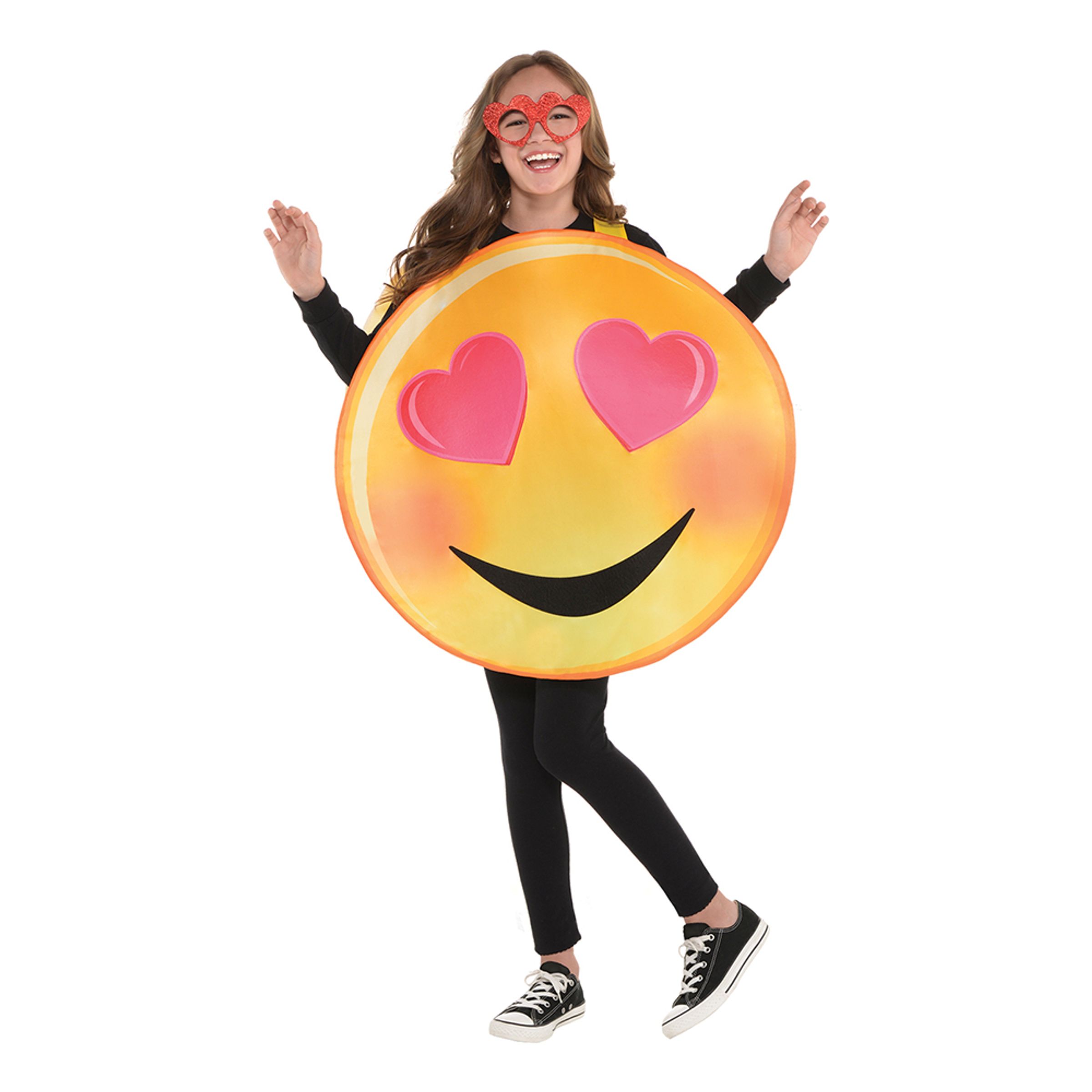 Emoji Heart Eyes Barn Maskeraddräkt