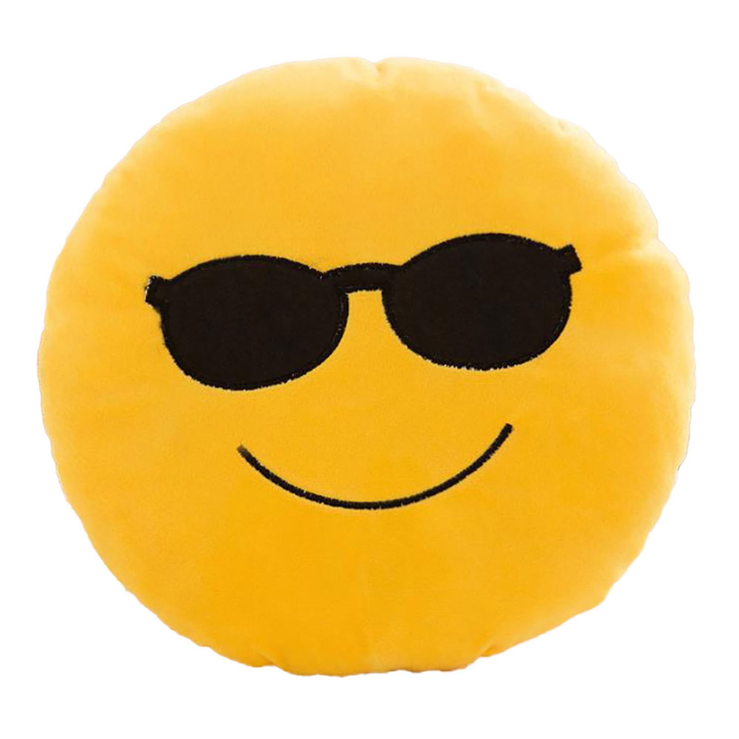 Emojikudde - Cool smiley med solglasögon