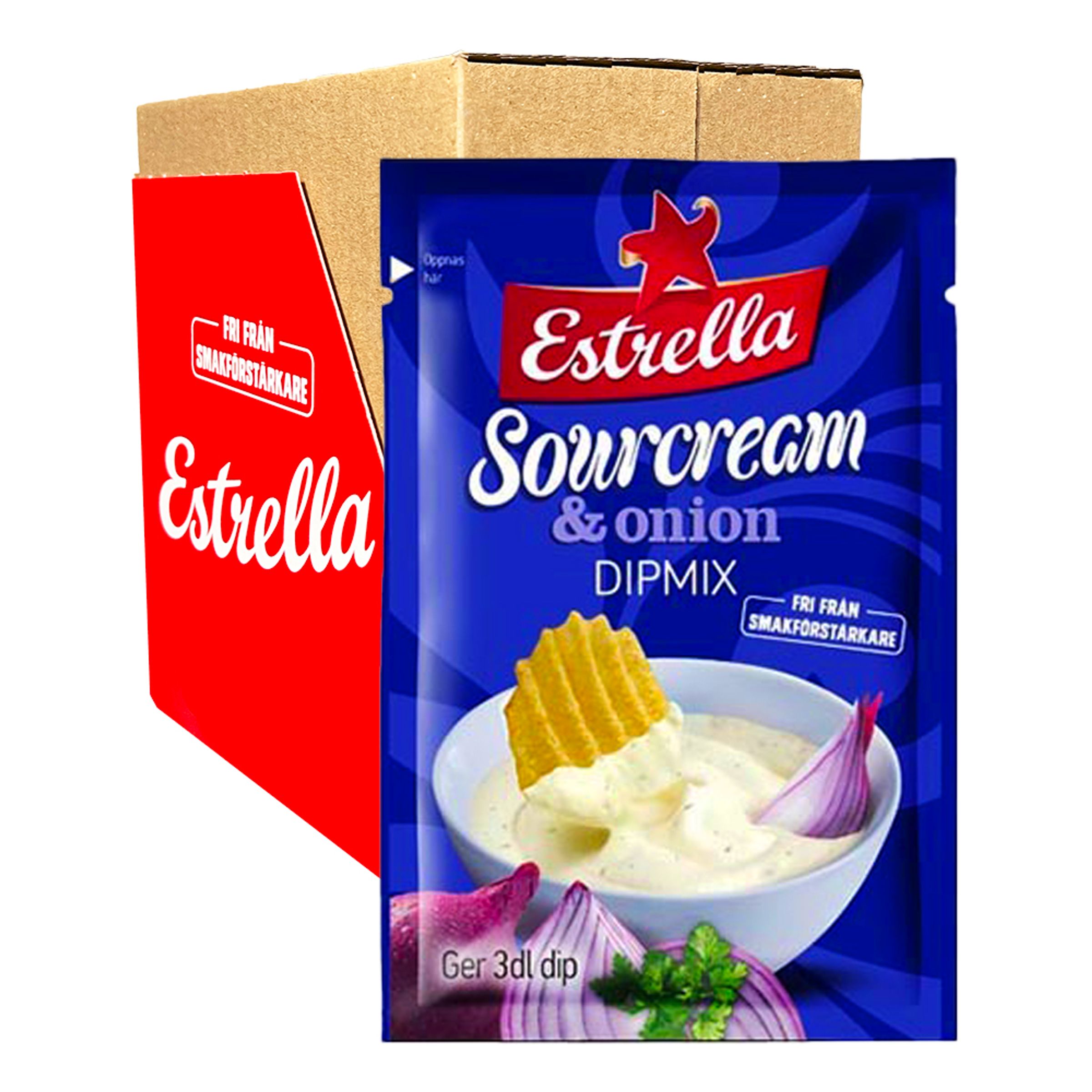 Estrella Dippmix Sourcream & Onion Storpack - 18-pack | Snacks//Hem//Godis & Läsk//Dipmix | PartyOutlet