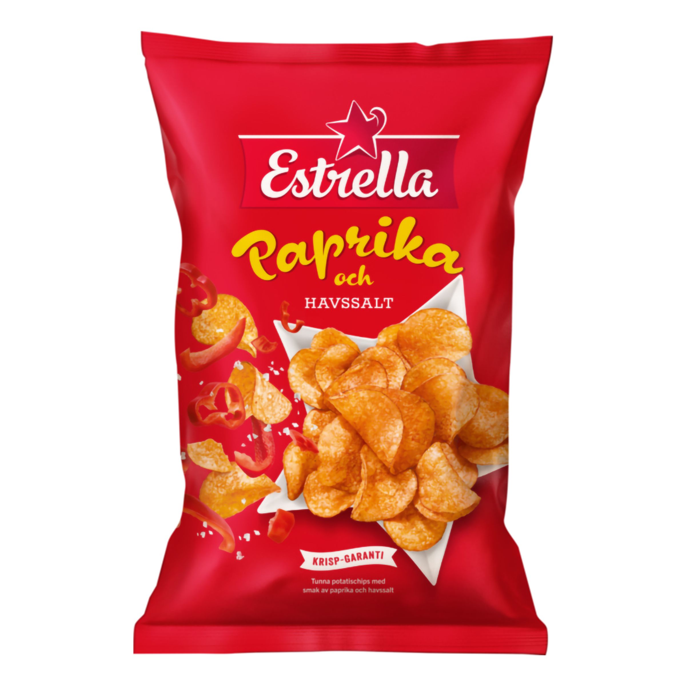 Estrella Paprika & Havssalt Chips - 175 gram | Hem - Godis & Läsk - Snacks - Chips | Pryloteket