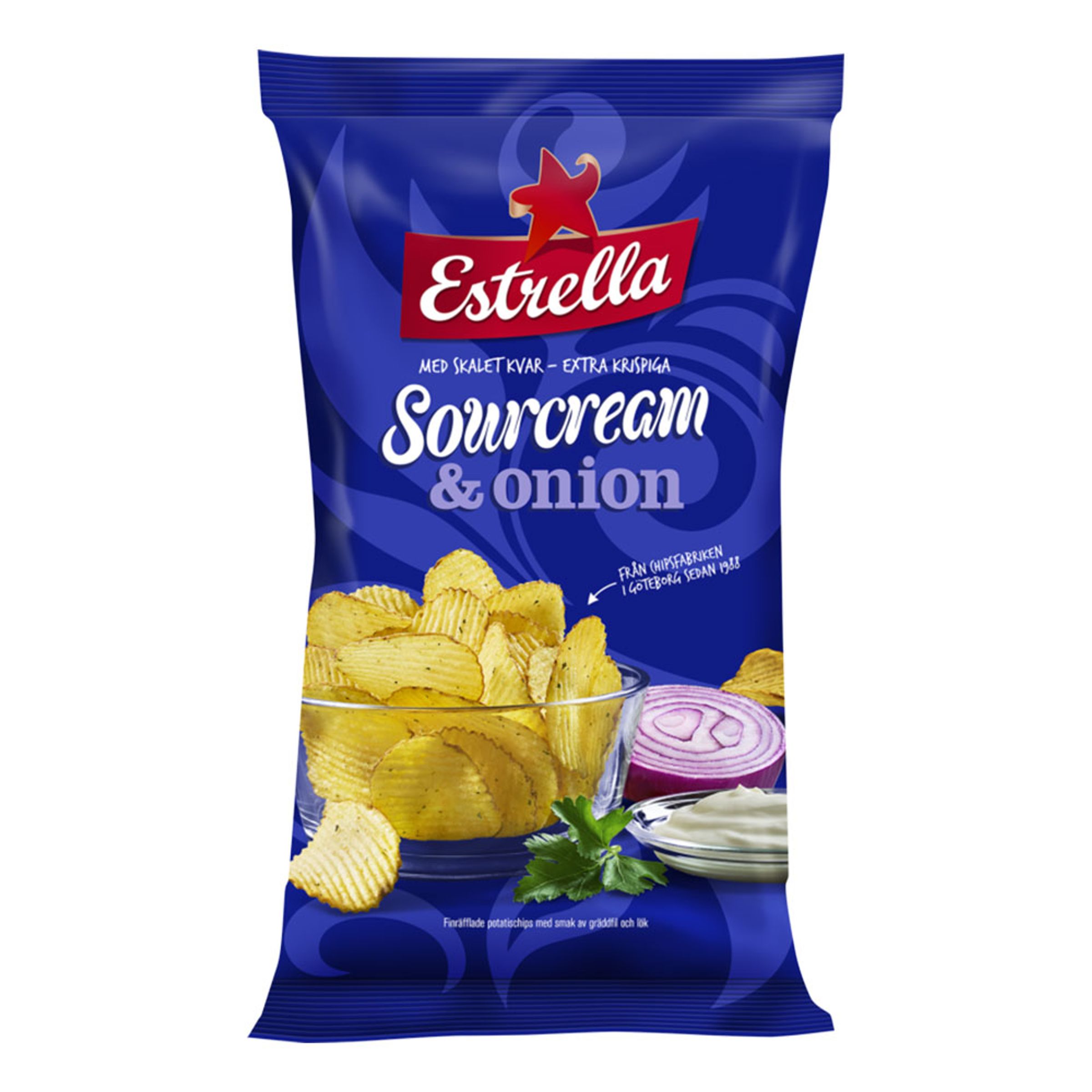 Läs mer om Estrella Sourcream & Onion - 175 gram