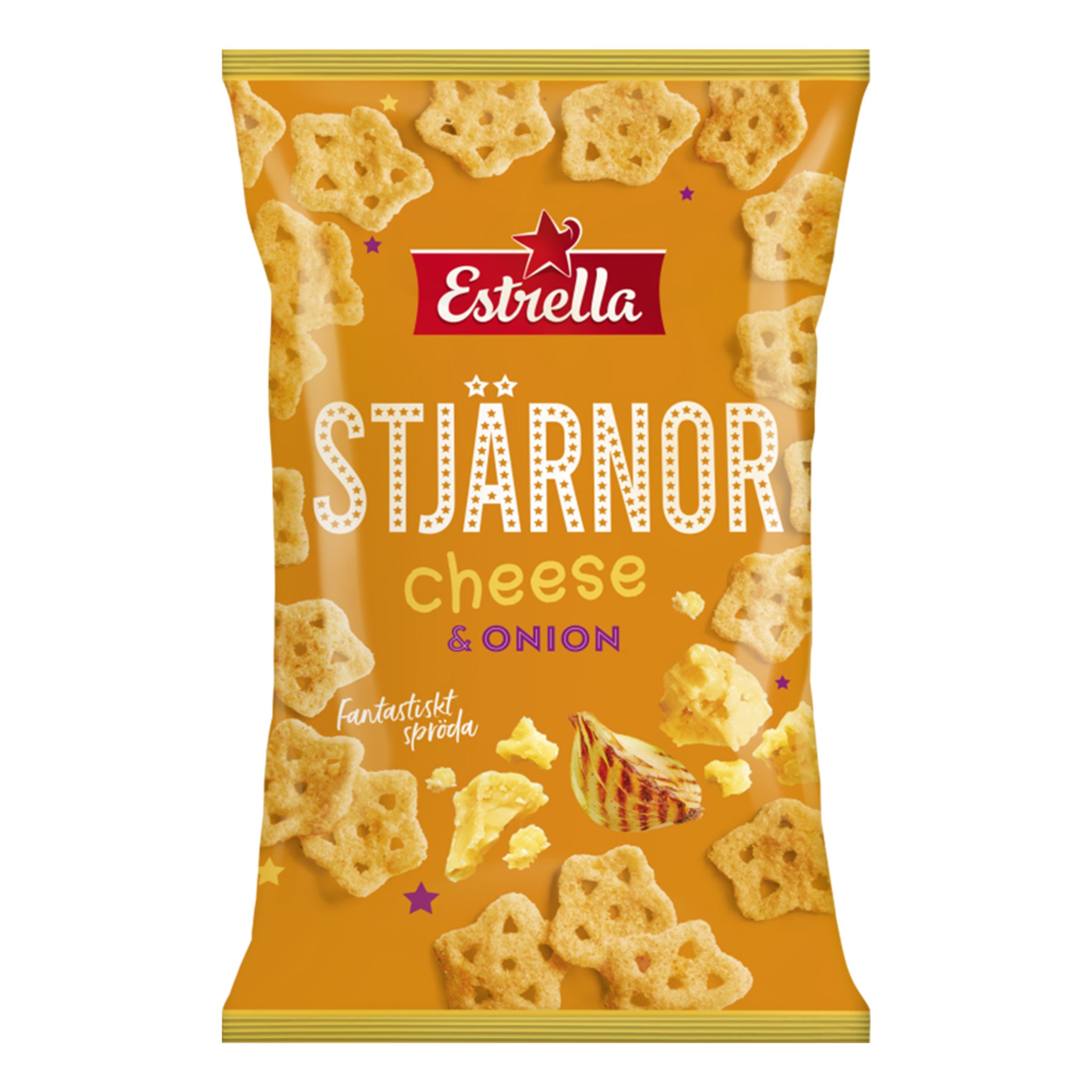 Estrella Stjärnor Cheese & Onion - 85 gram