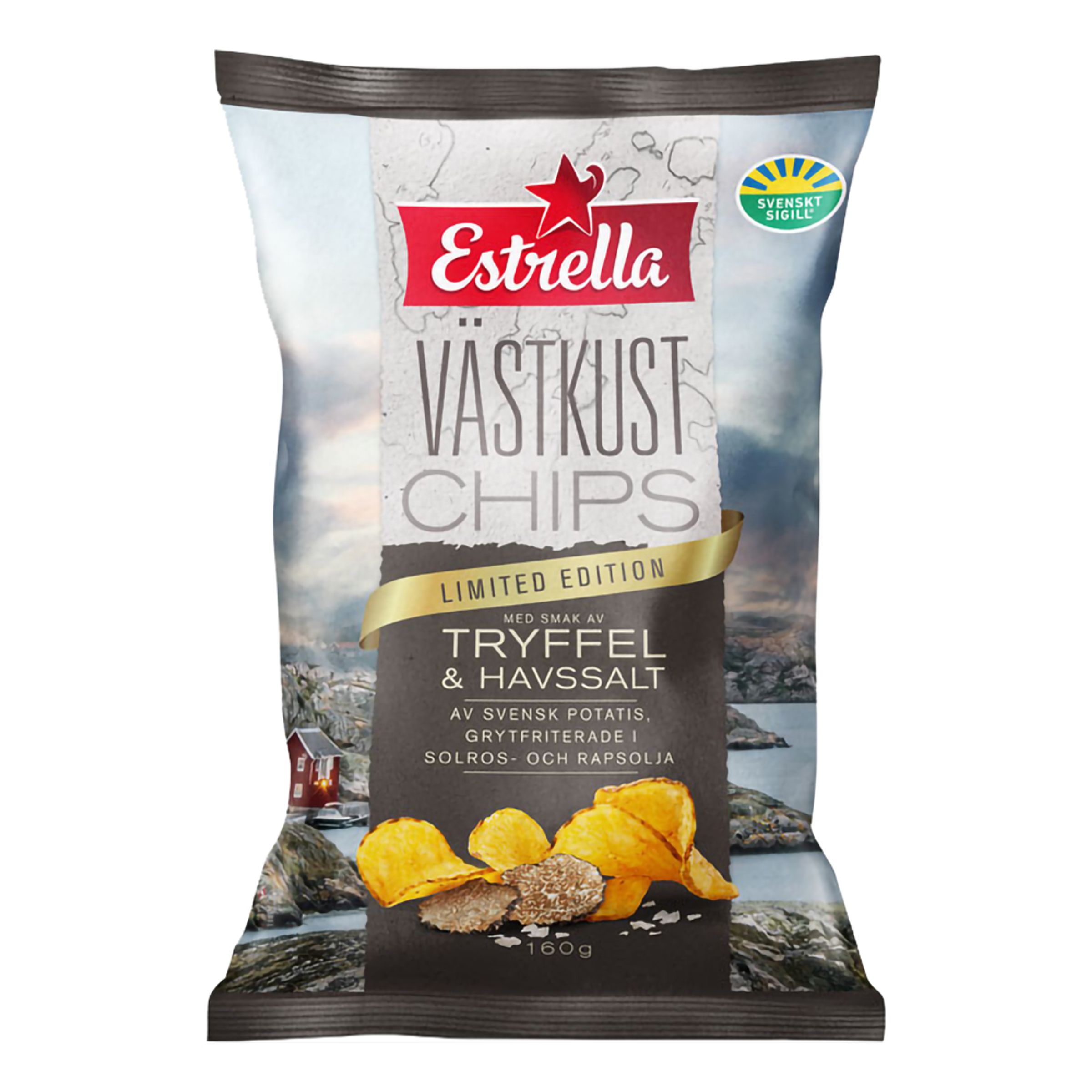 Estrella Västkustchips Tryffel & Havssalt - 160 gram