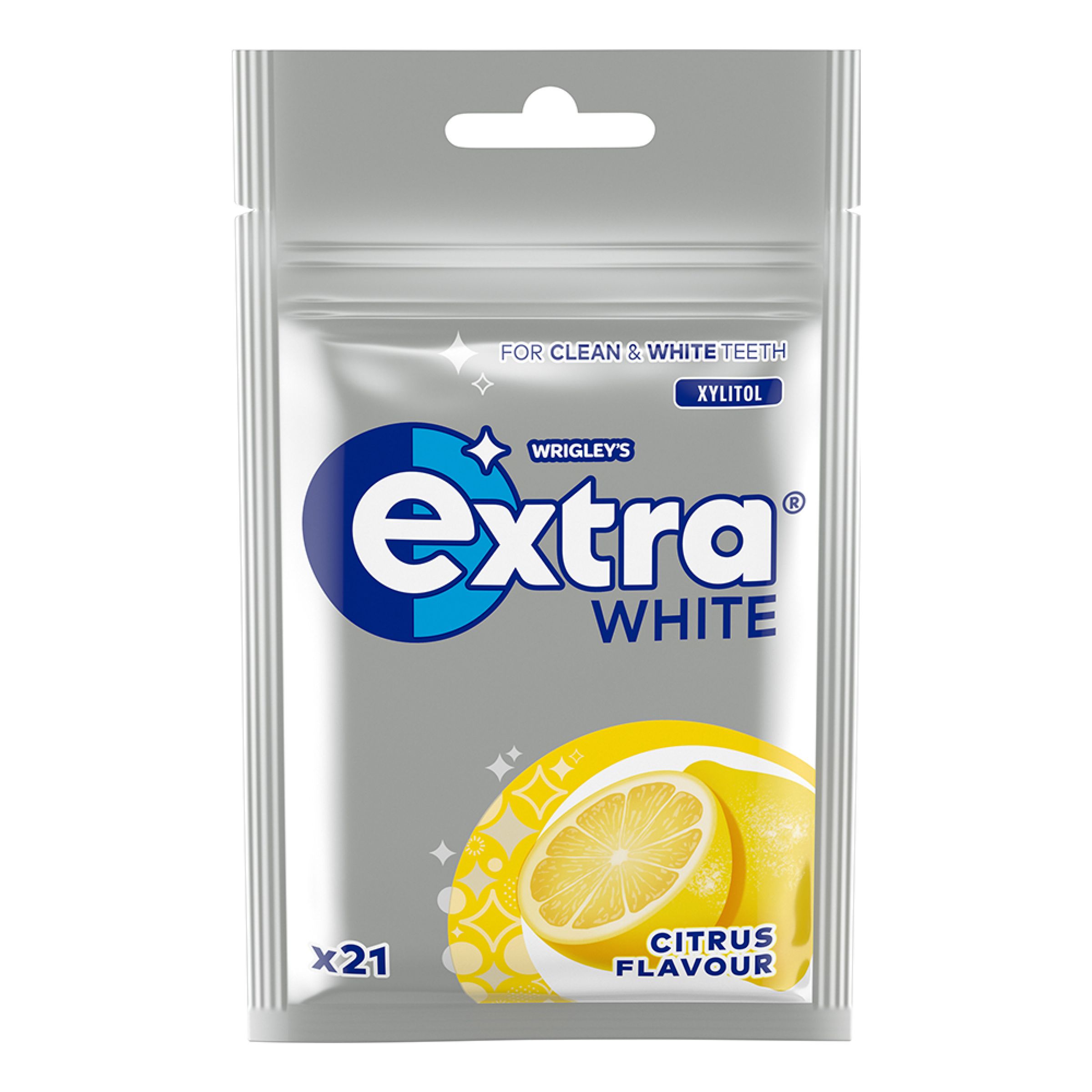 Extra White Citrus Tuggummi - 29 g