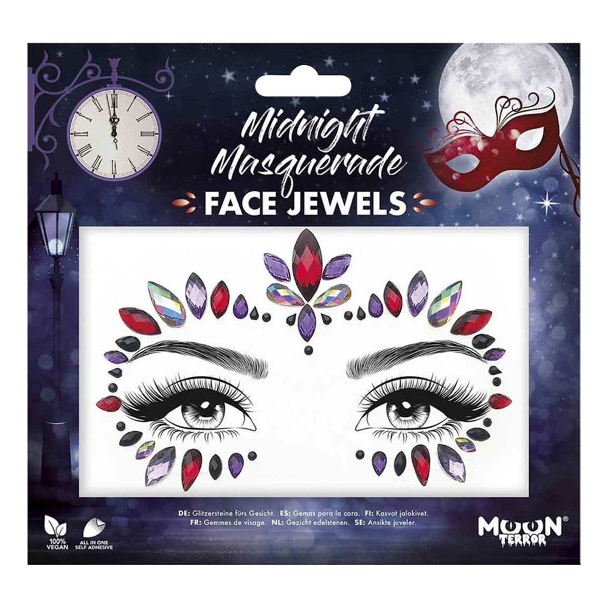 Läs mer om Face Jewels Midnight Masquerade