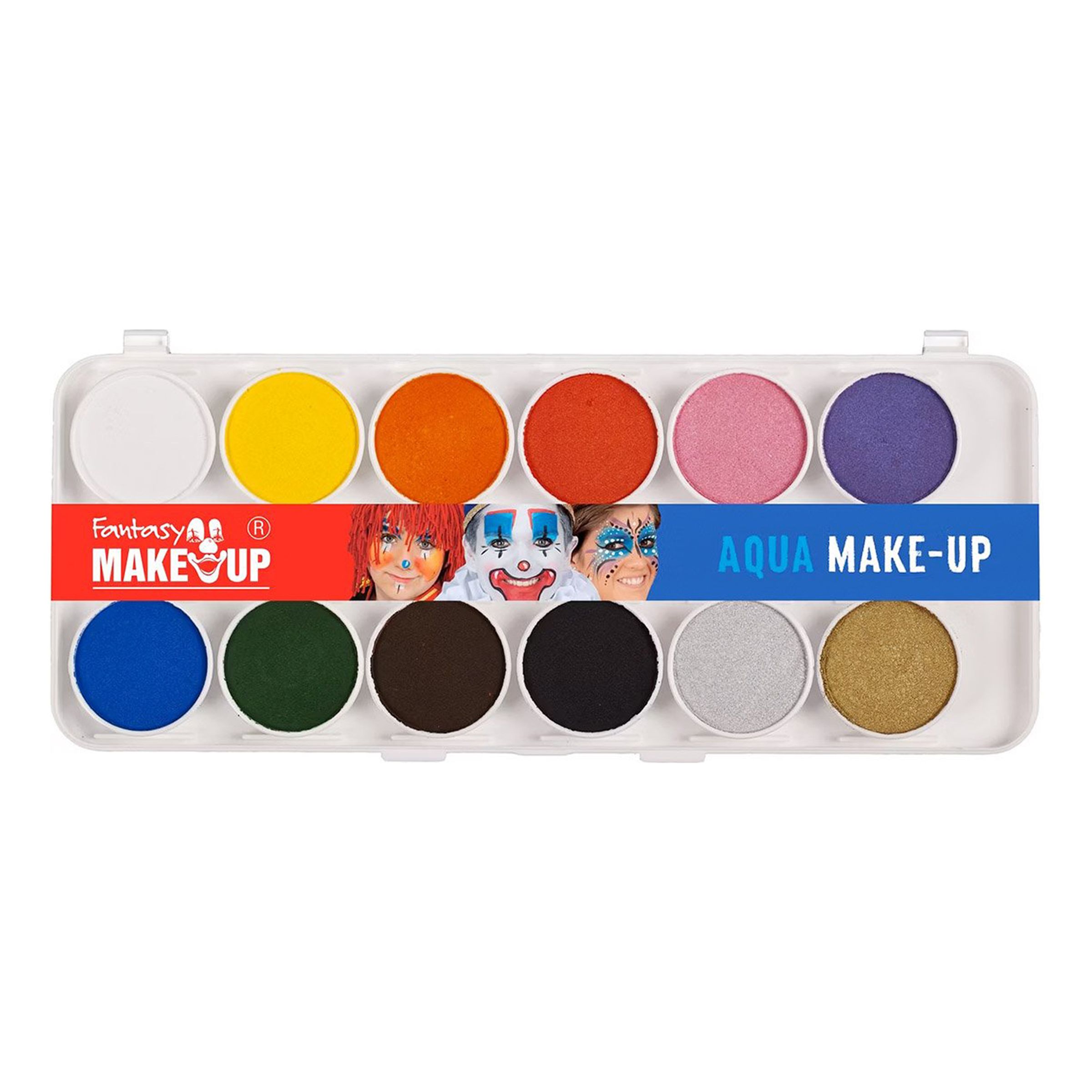 Fantasy Make-Up Sminkpalett Rainbow | Hem - Maskerad - Smink | Maskeradspecialisten