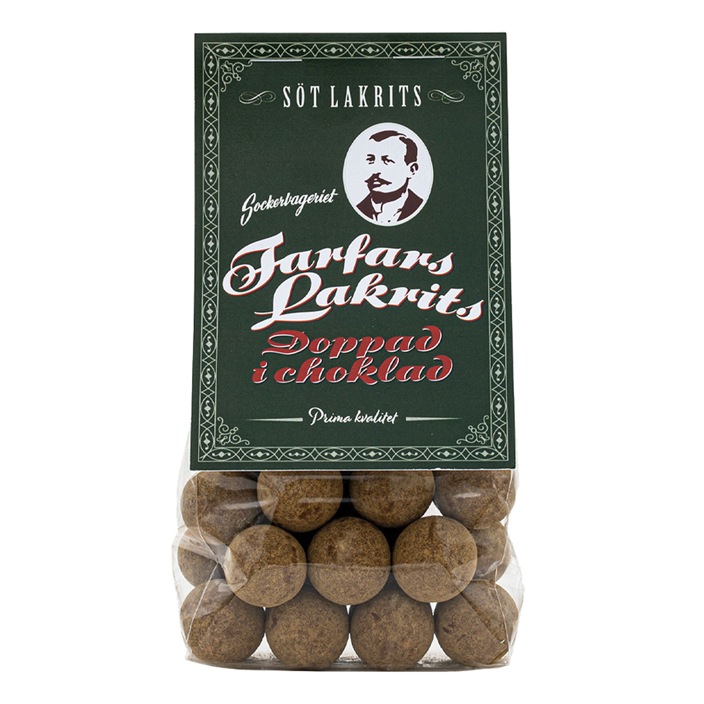 Läs mer om Farfars Lakrits i Choklad - 150 gram