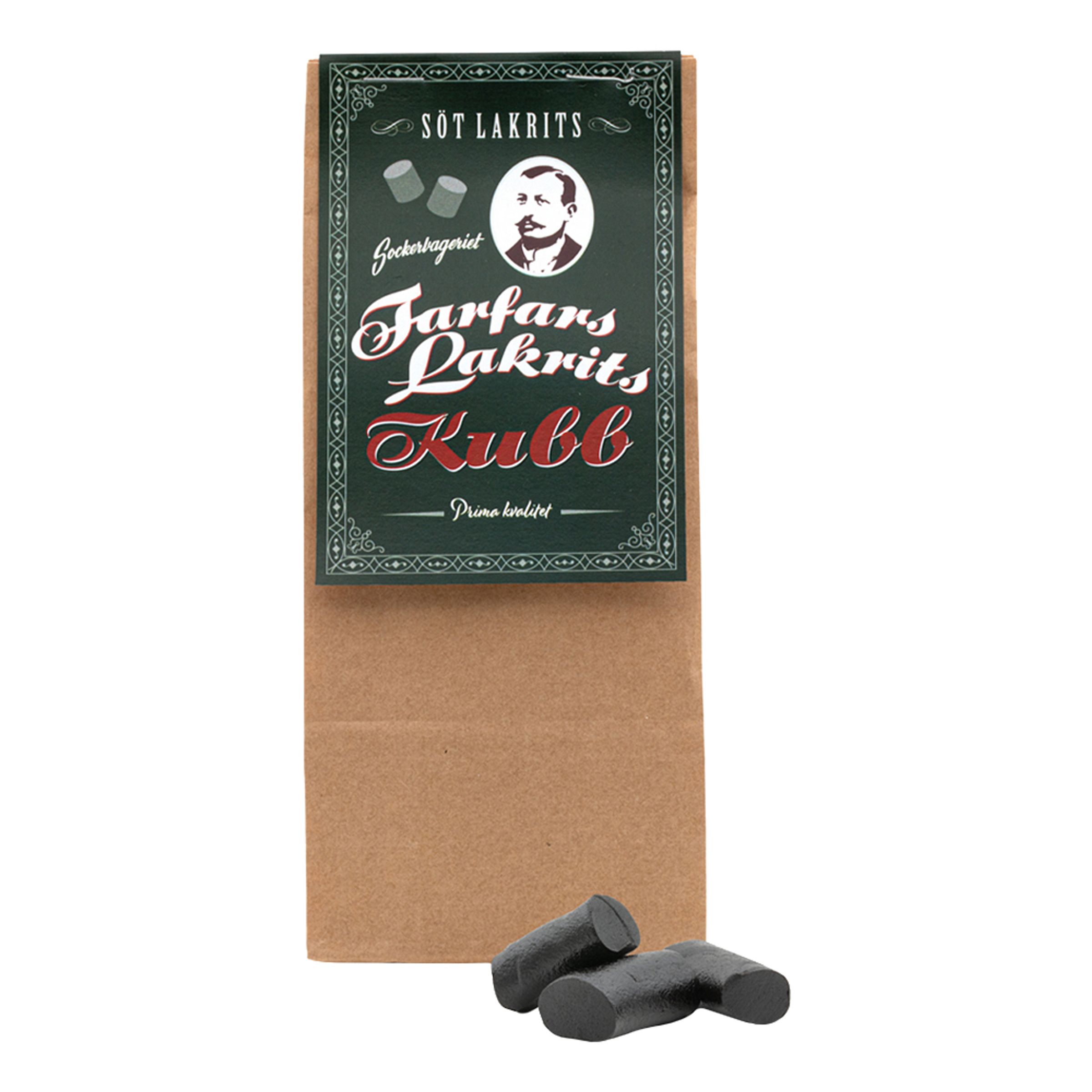 Farfars Sötlakrits Kubb - 150 gram