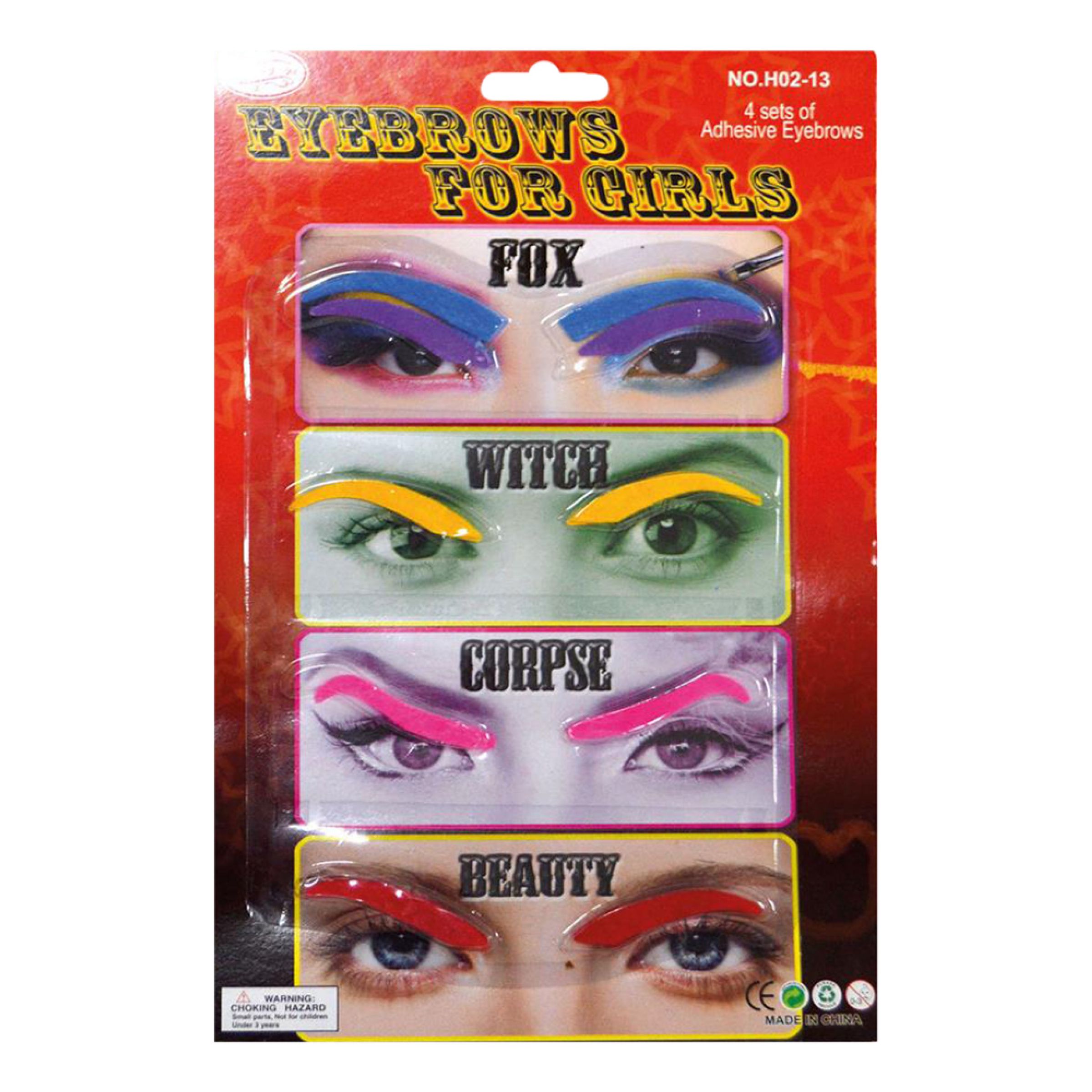 Färgade Ögonbryn Kit | Hem - Maskerad - Smink - Sminkset | Maskeradspecialisten