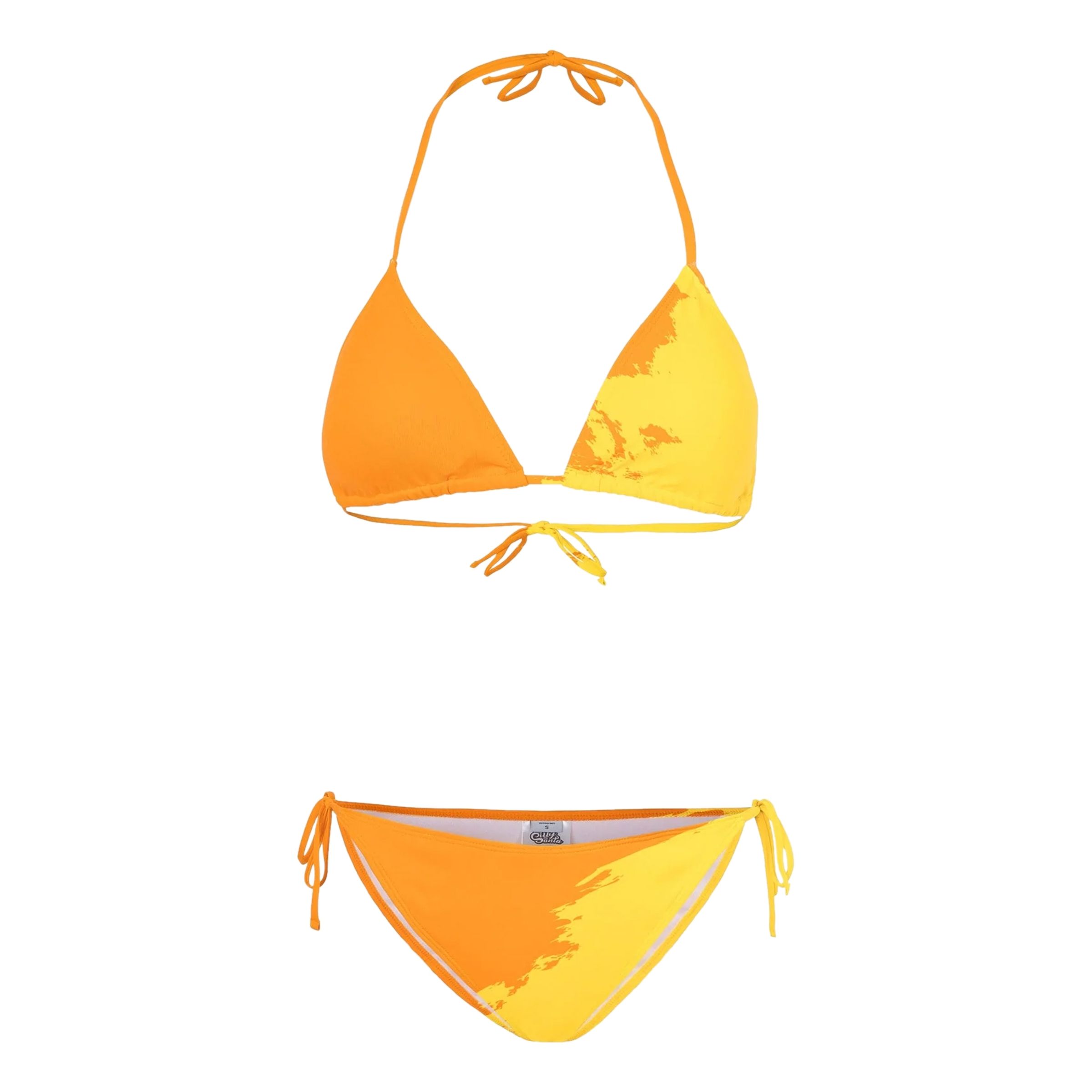 Färgskiftande Bikini Orange/Gul - Large