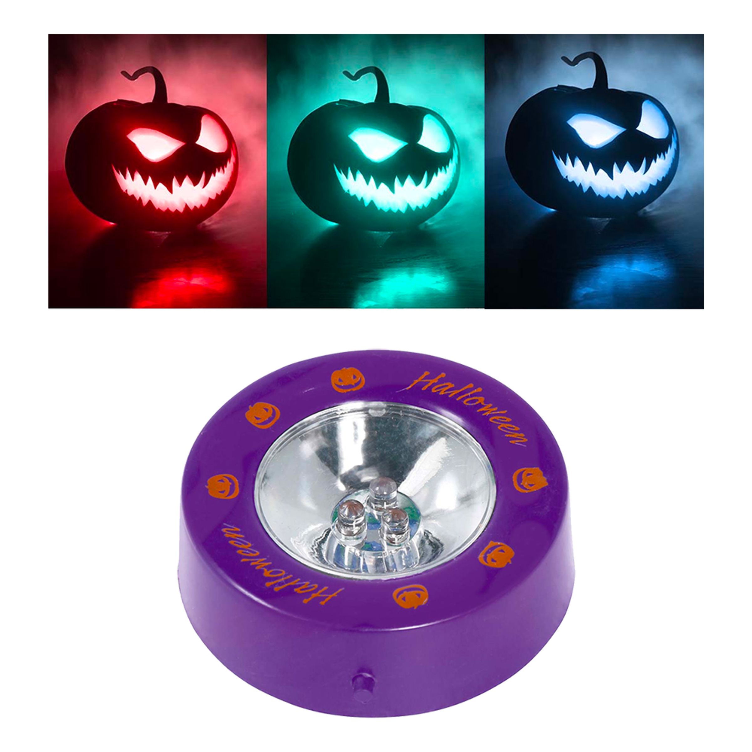 Färgskiftande LED-Lampa för Pumpa