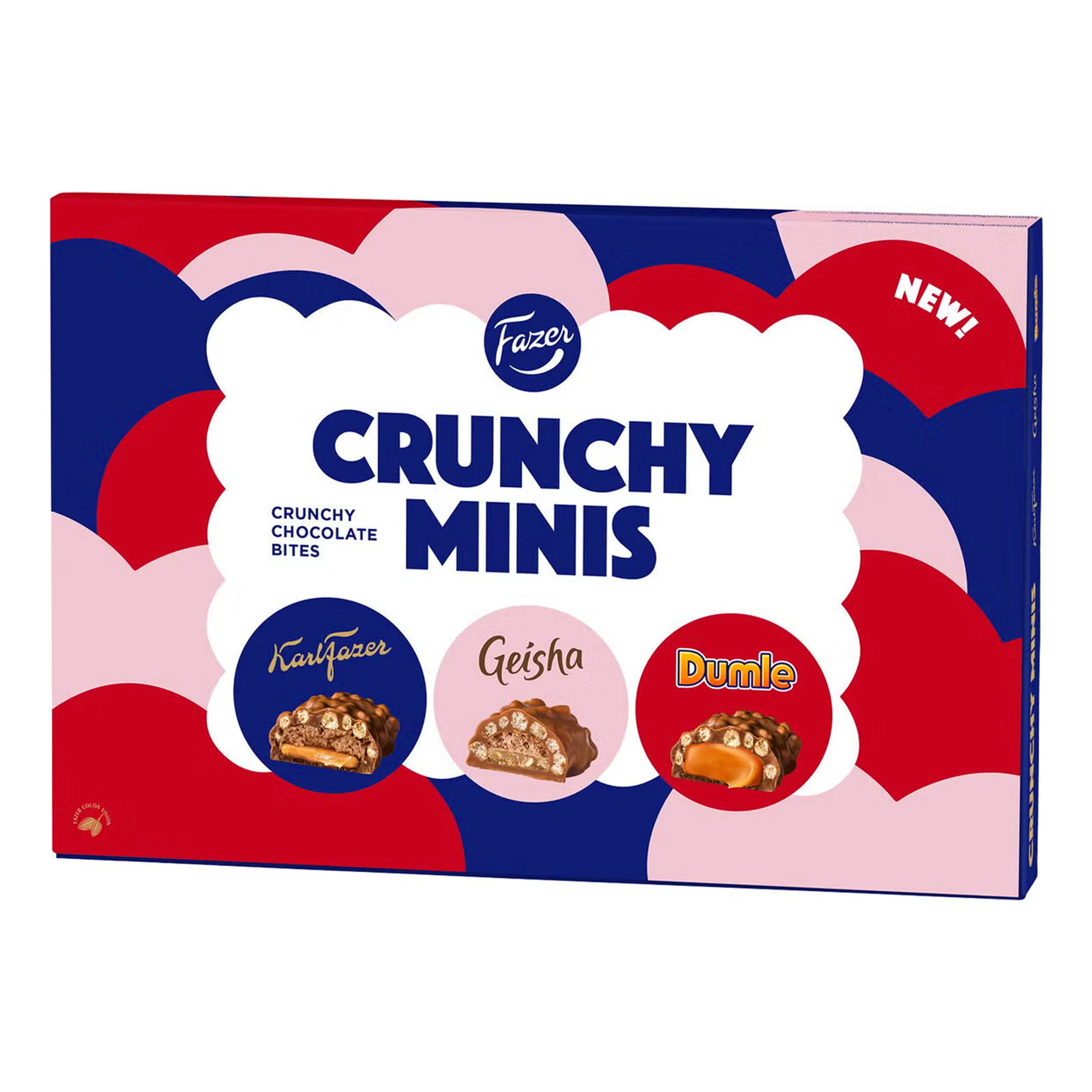 Fazer Crunchy Minis Chokladpraliner - 148 gram | Hem - Godis & Läsk - Godis - Choklad | Party Outlet