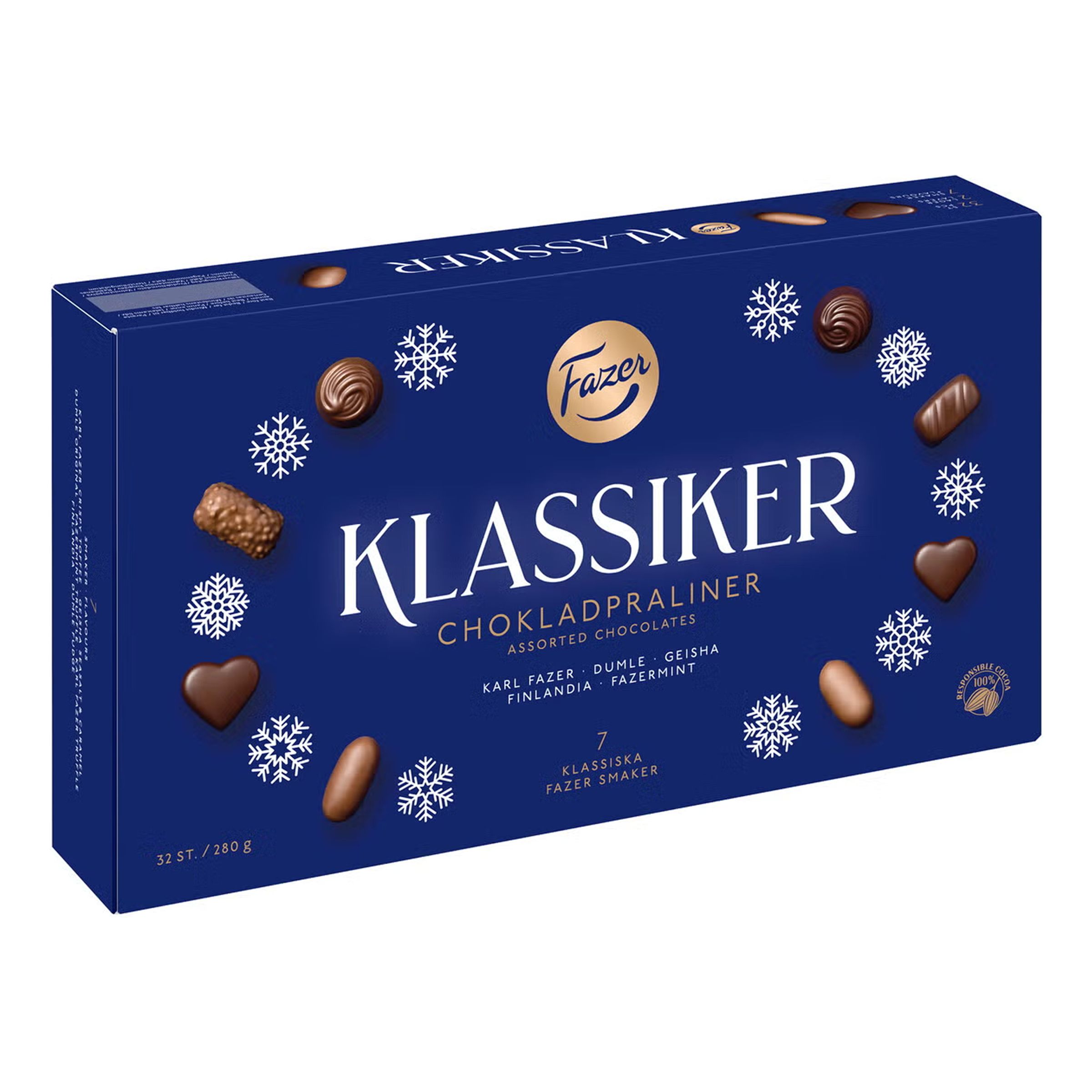Fazer Klassiker Chokladpraliner - 280 gram | Hem - Godis & Läsk - Godis - Choklad | Party Outlet