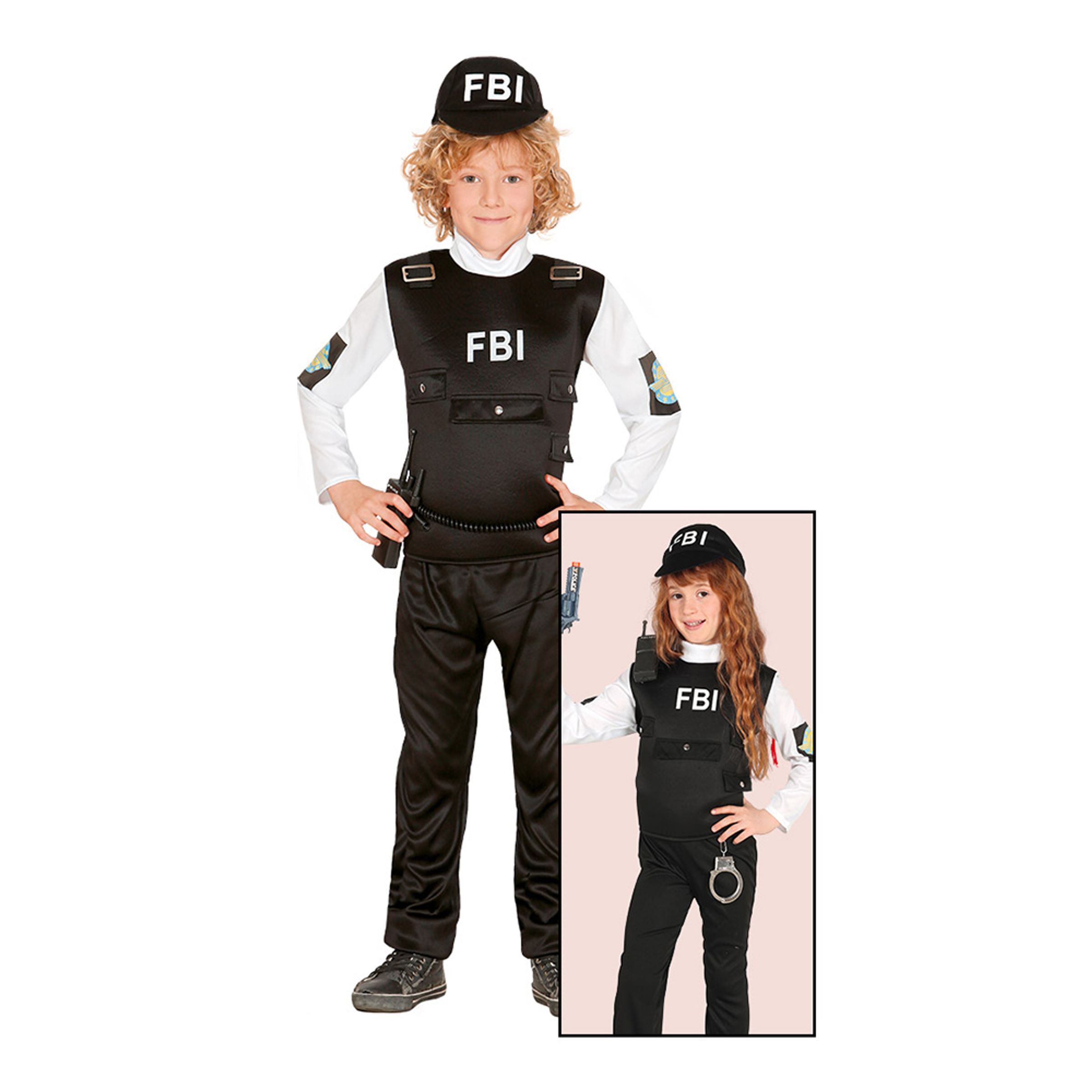 FBI-Agent Barn Maskeraddräkt - Small
