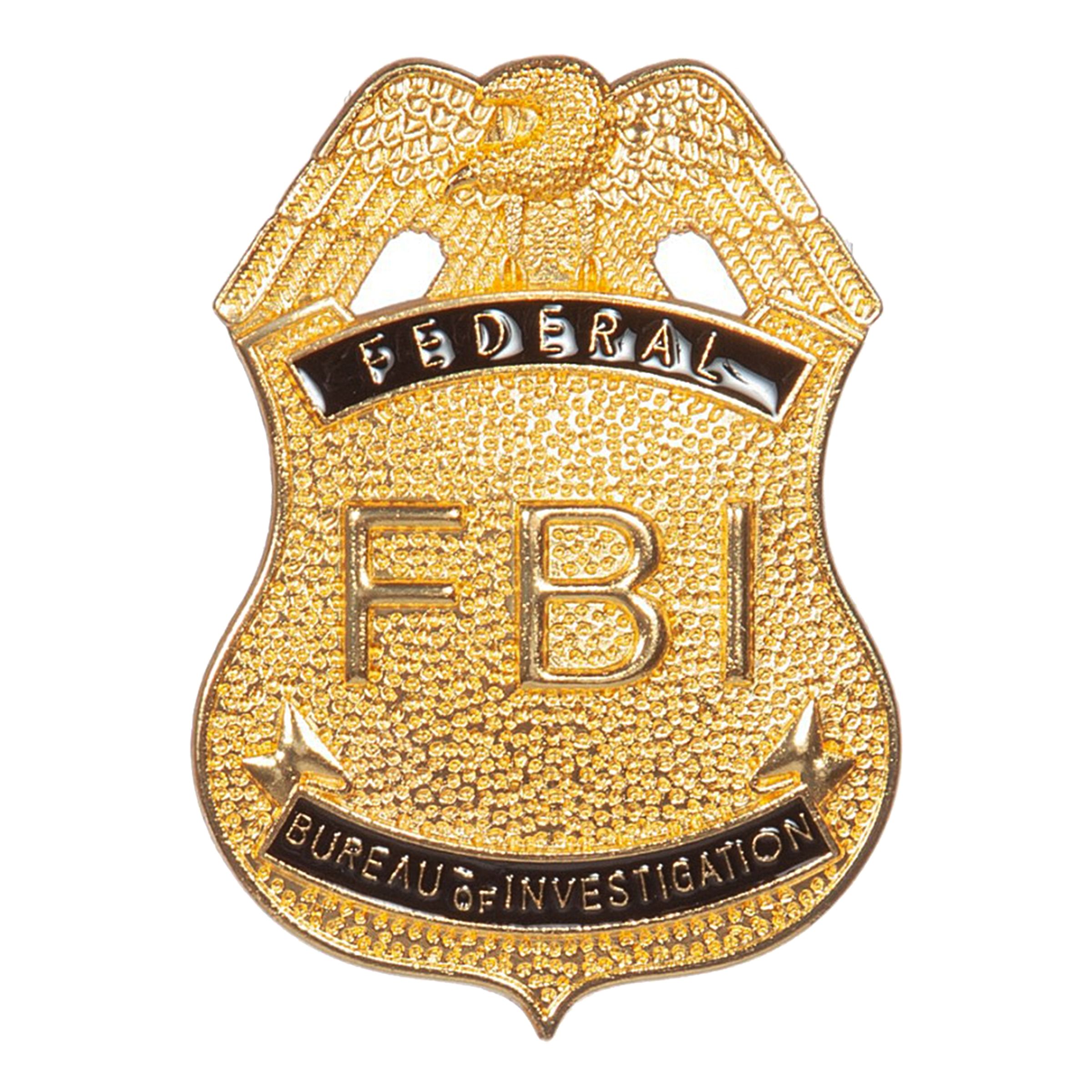 FBI-Bricka Guldfärgad