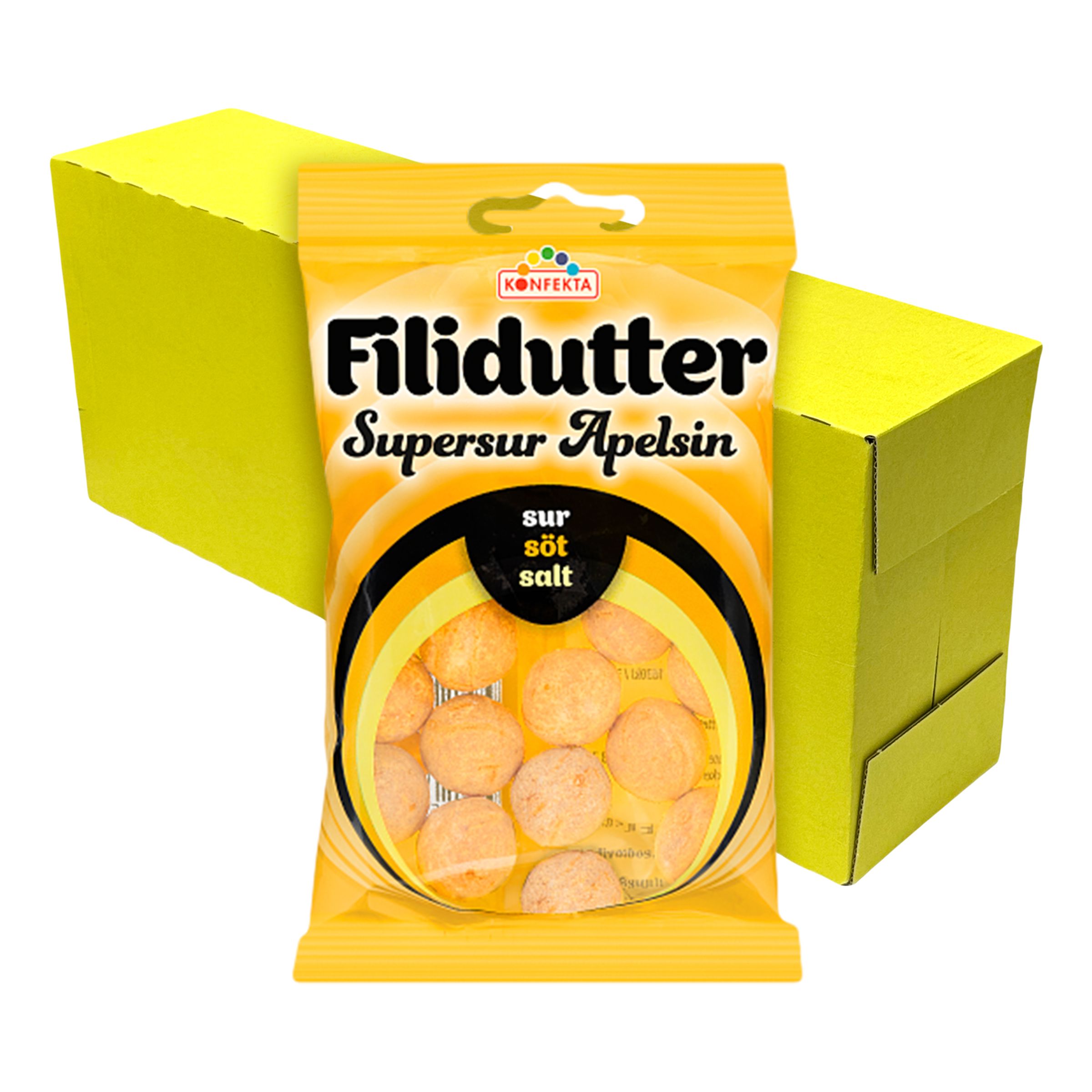 Filidutter Supersur Appelsin Økonomipakke - 20-pak