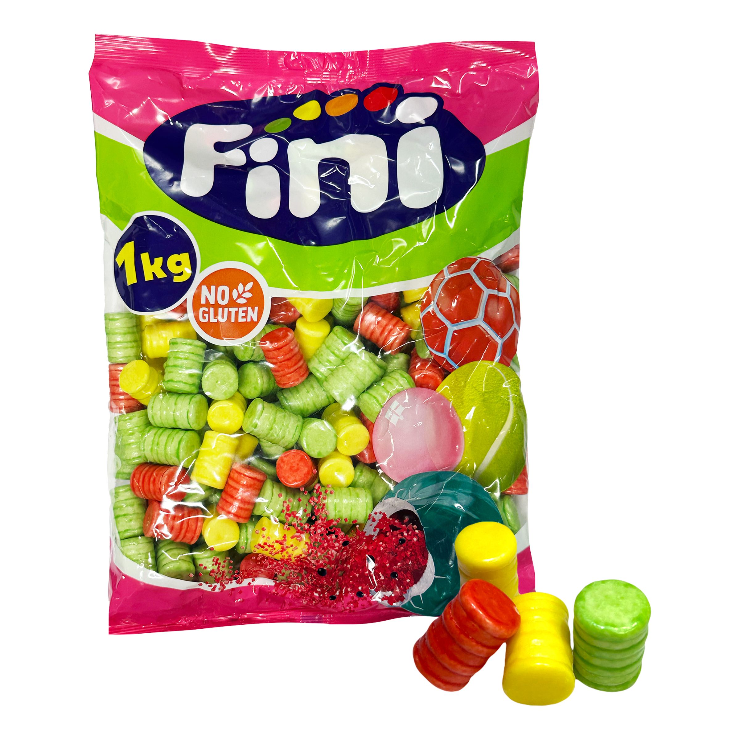 Fini Kruttunnor Tuggummi Storpack - 1 kg | Hem - Godis & LĂ€sk - Godis - Tuggummi och Pastiller | Pryloteket