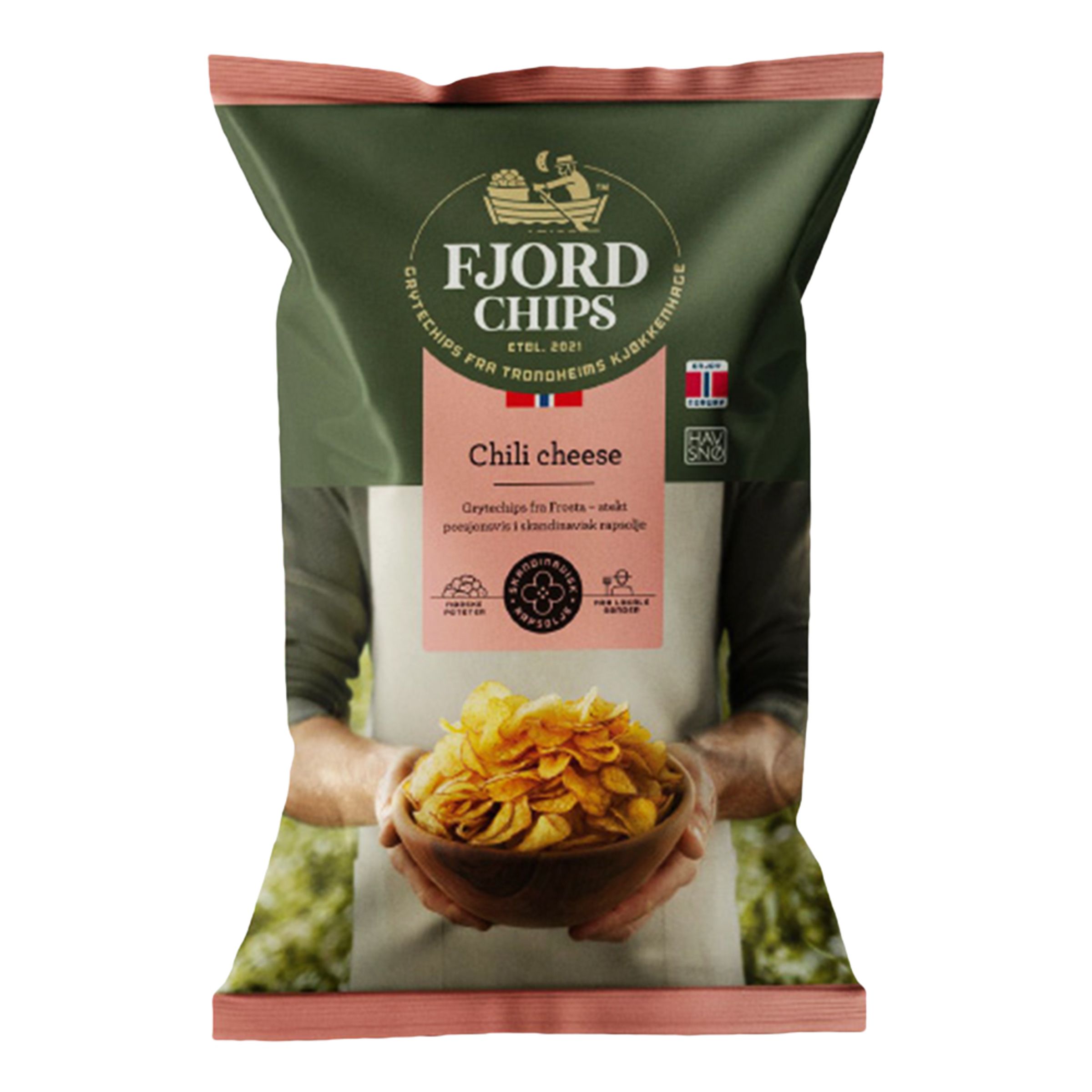 Fjordchips Chili Cheese - 150 gram