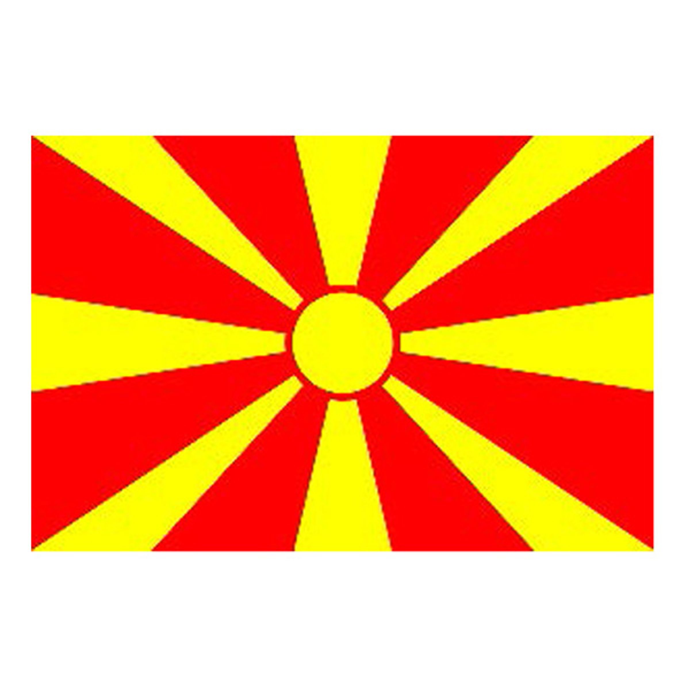 Flagga Nordmakedonien