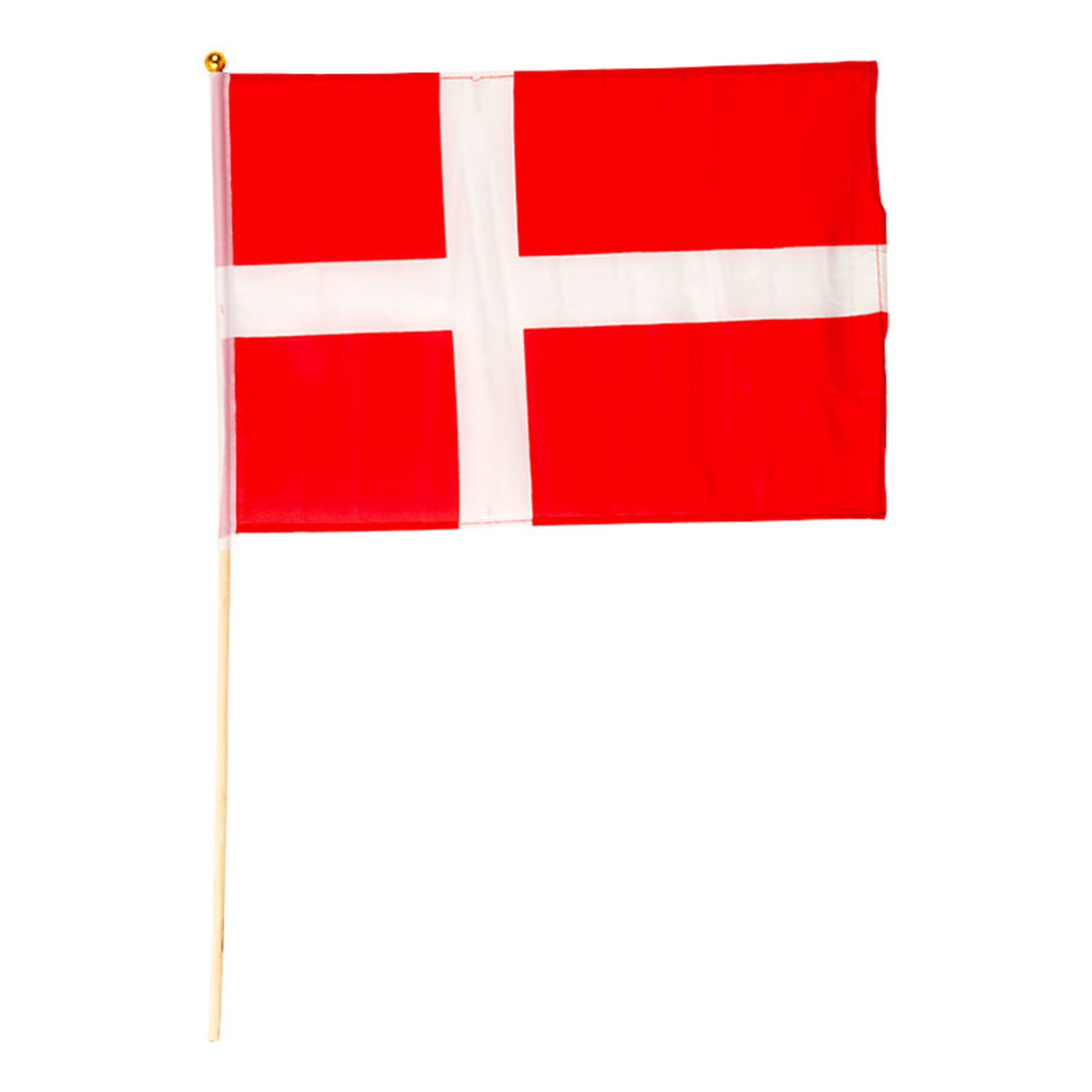 Läs mer om Flagga på Pinne Danmark - 1-pack
